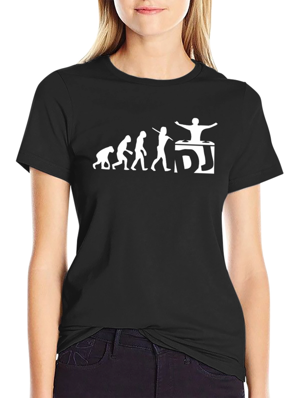 DJ Evolution Graphic Tee - Black Cotton Blend