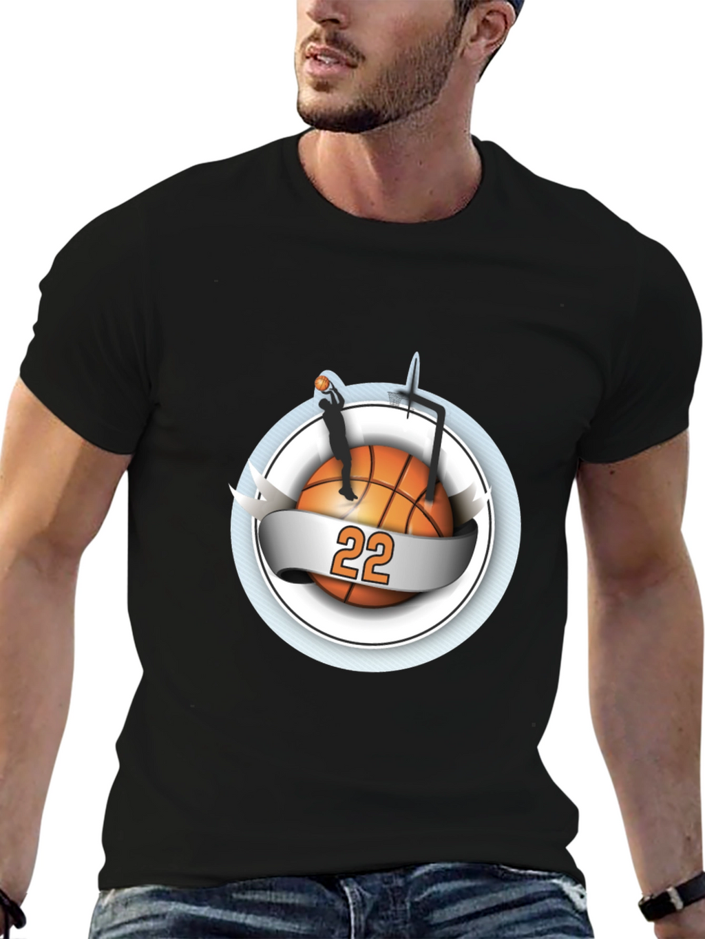 Basketball Player Number 22 Graphic T-Shirt