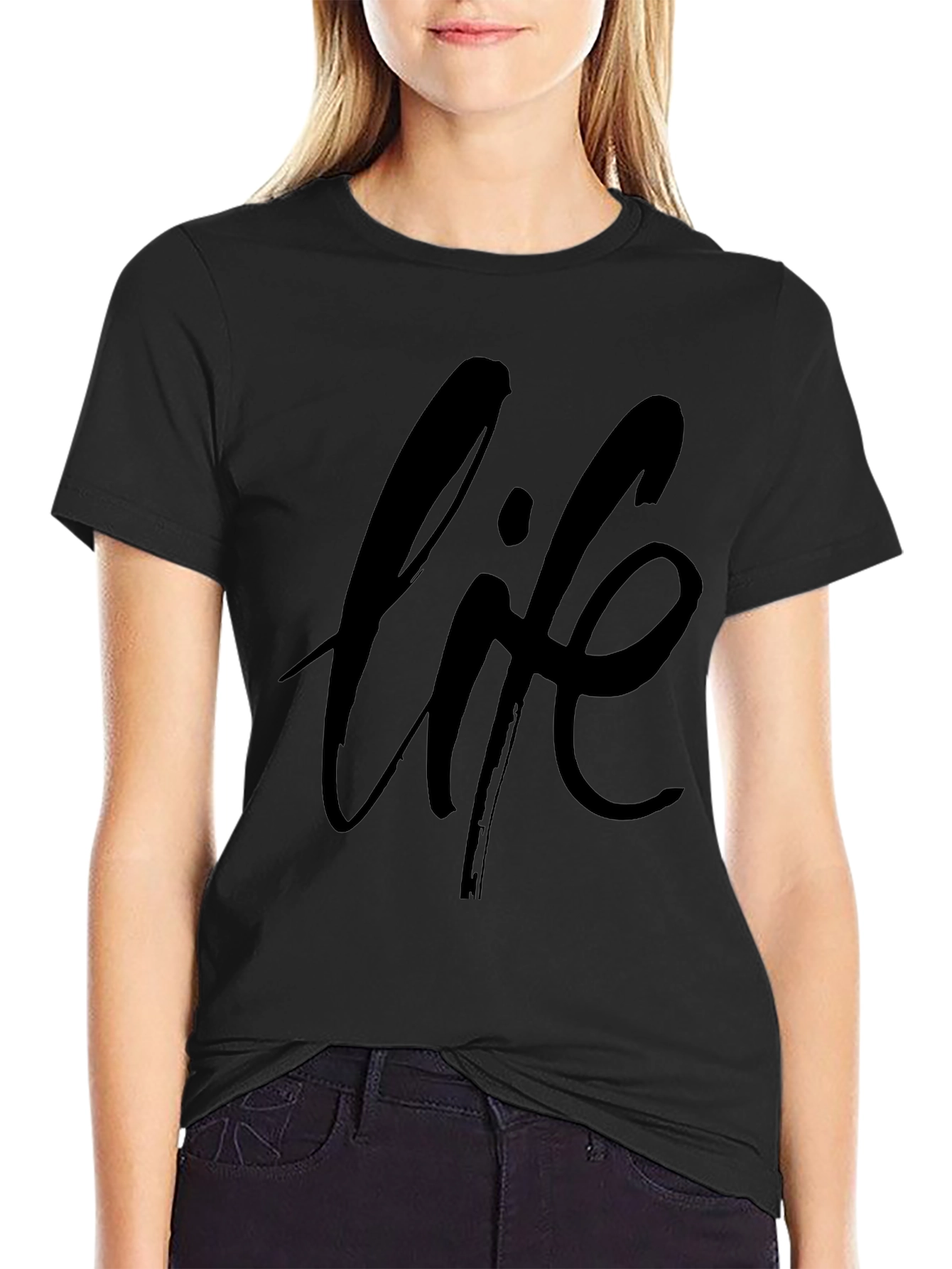Life Graphic Black T-Shirt