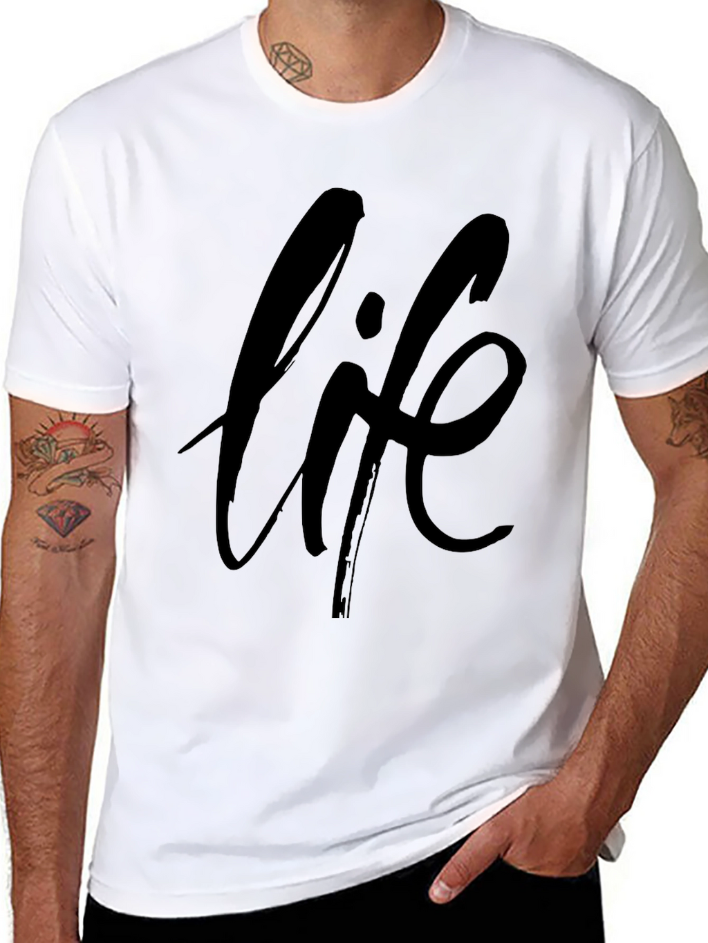 Life Graphic Black T-Shirt