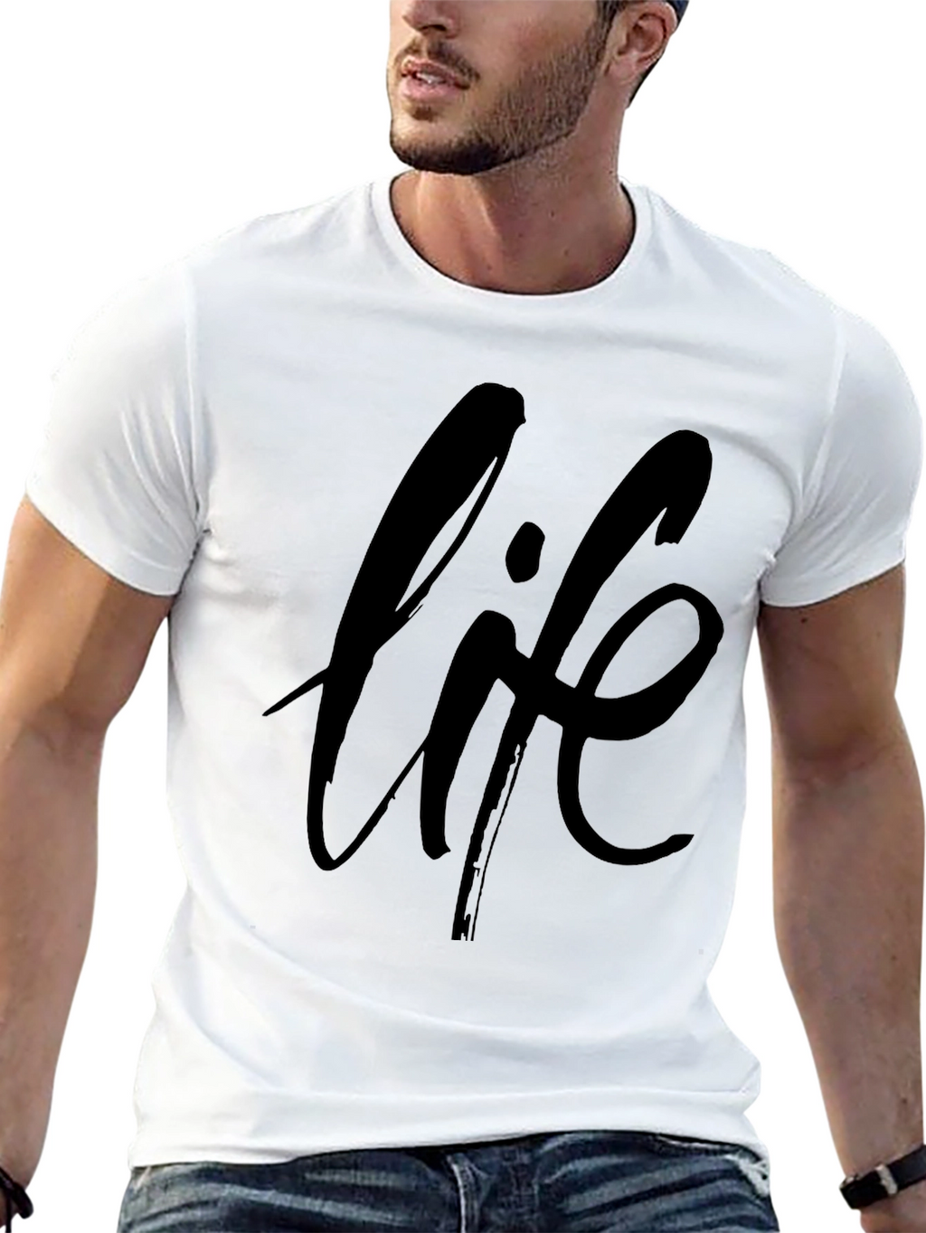 Life Graphic Black T-Shirt