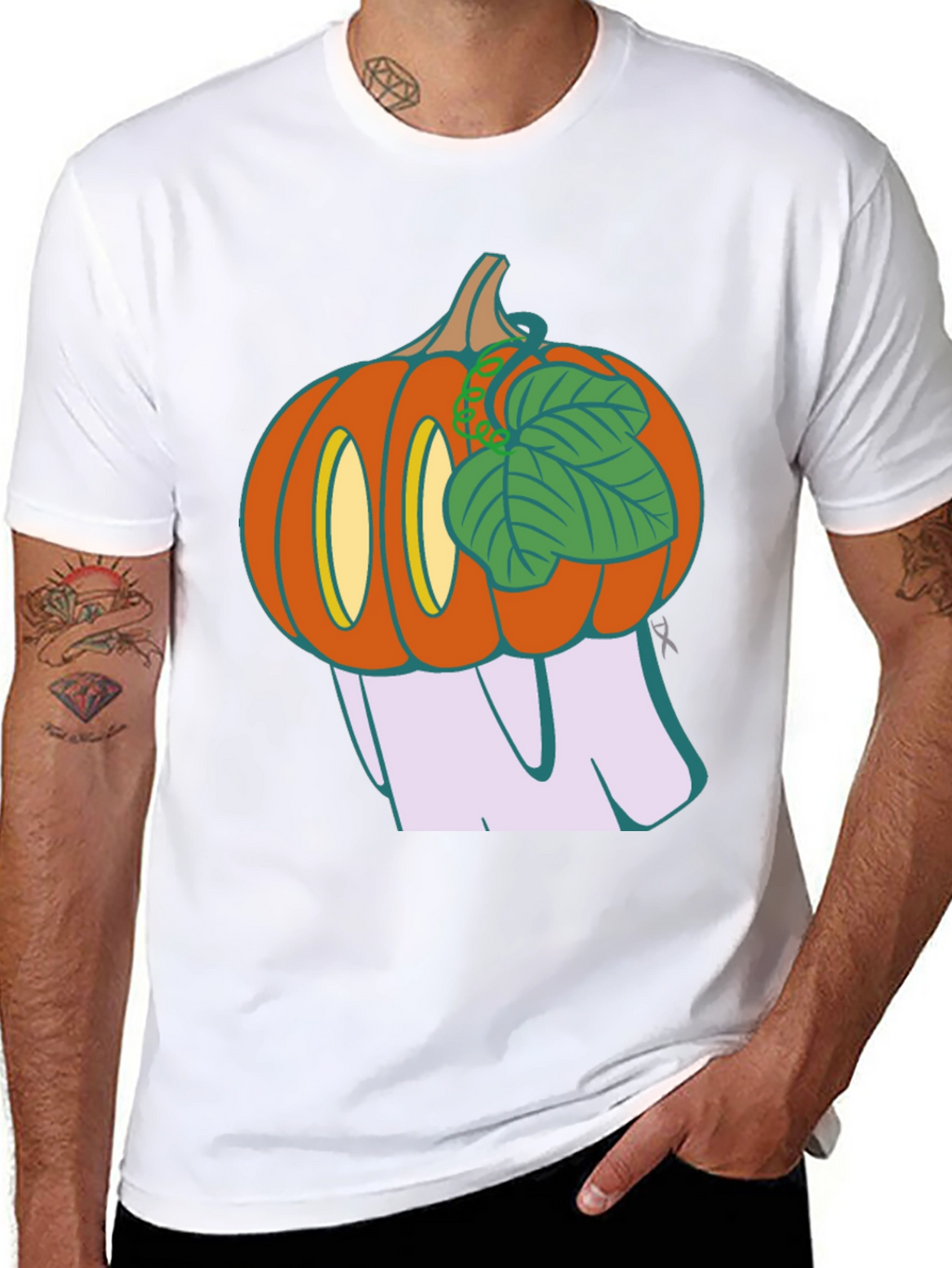 Spooky Pumpkin Ghost T-Shirt