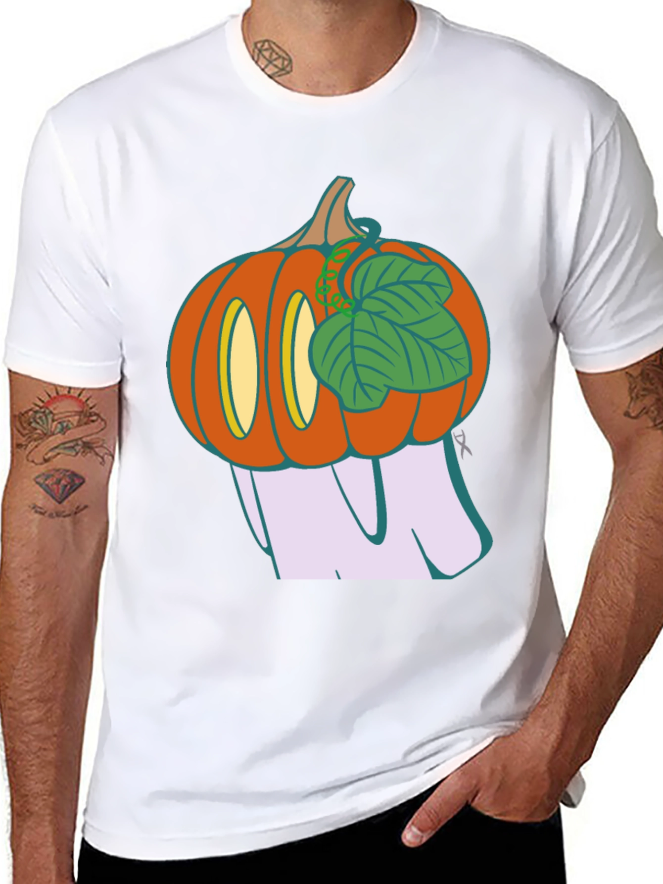 Spooky Pumpkin Ghost T-Shirt