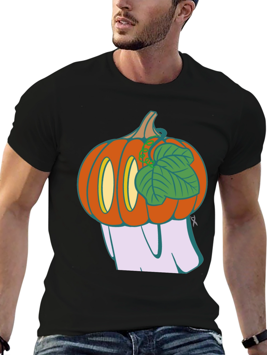 Spooky Pumpkin Ghost T-Shirt