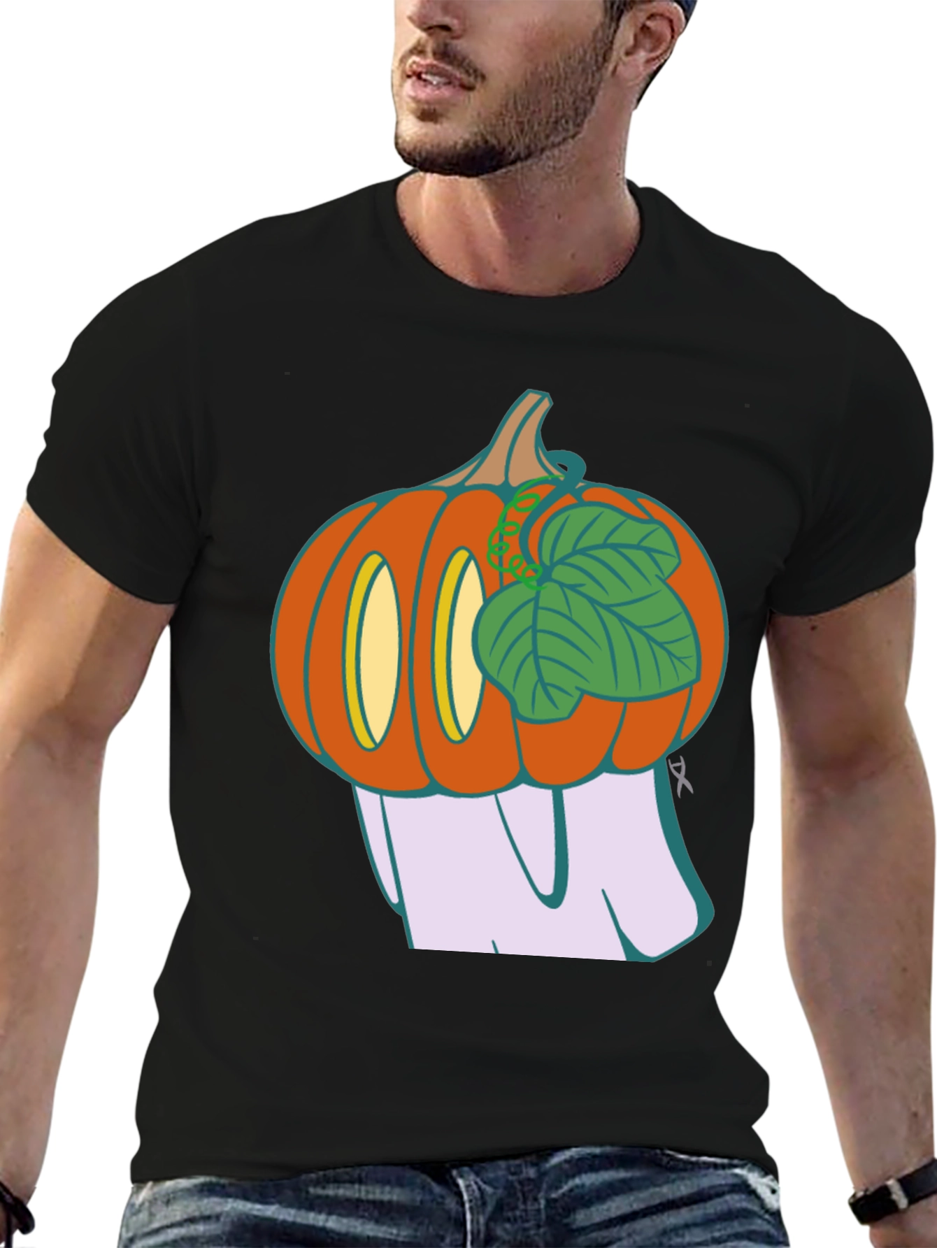 Spooky Pumpkin Ghost T-Shirt