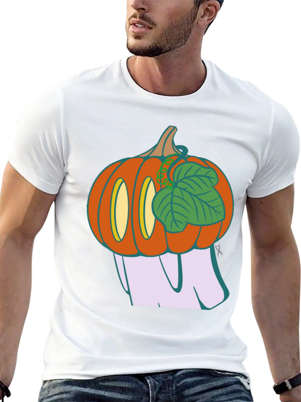 Spooky Pumpkin Ghost T-Shirt
