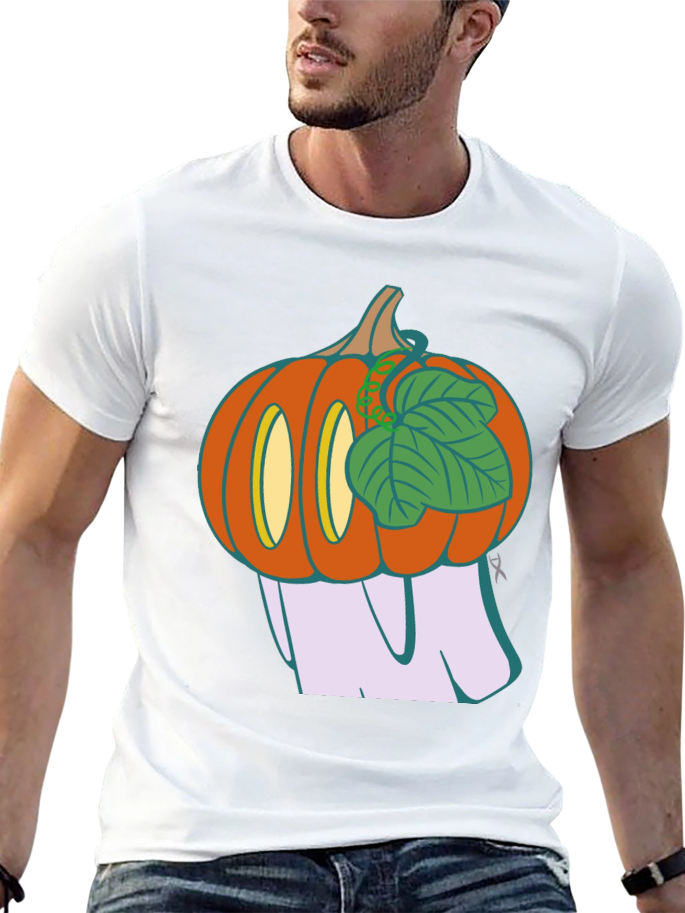 Spooky Pumpkin Ghost T-Shirt