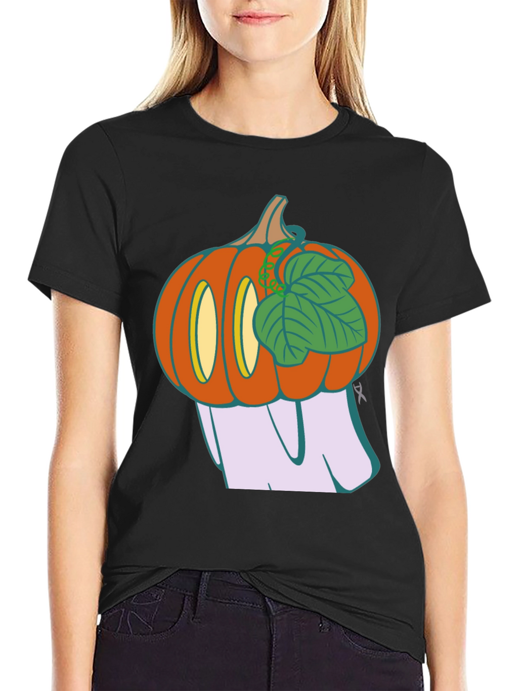 Spooky Pumpkin Ghost T-Shirt