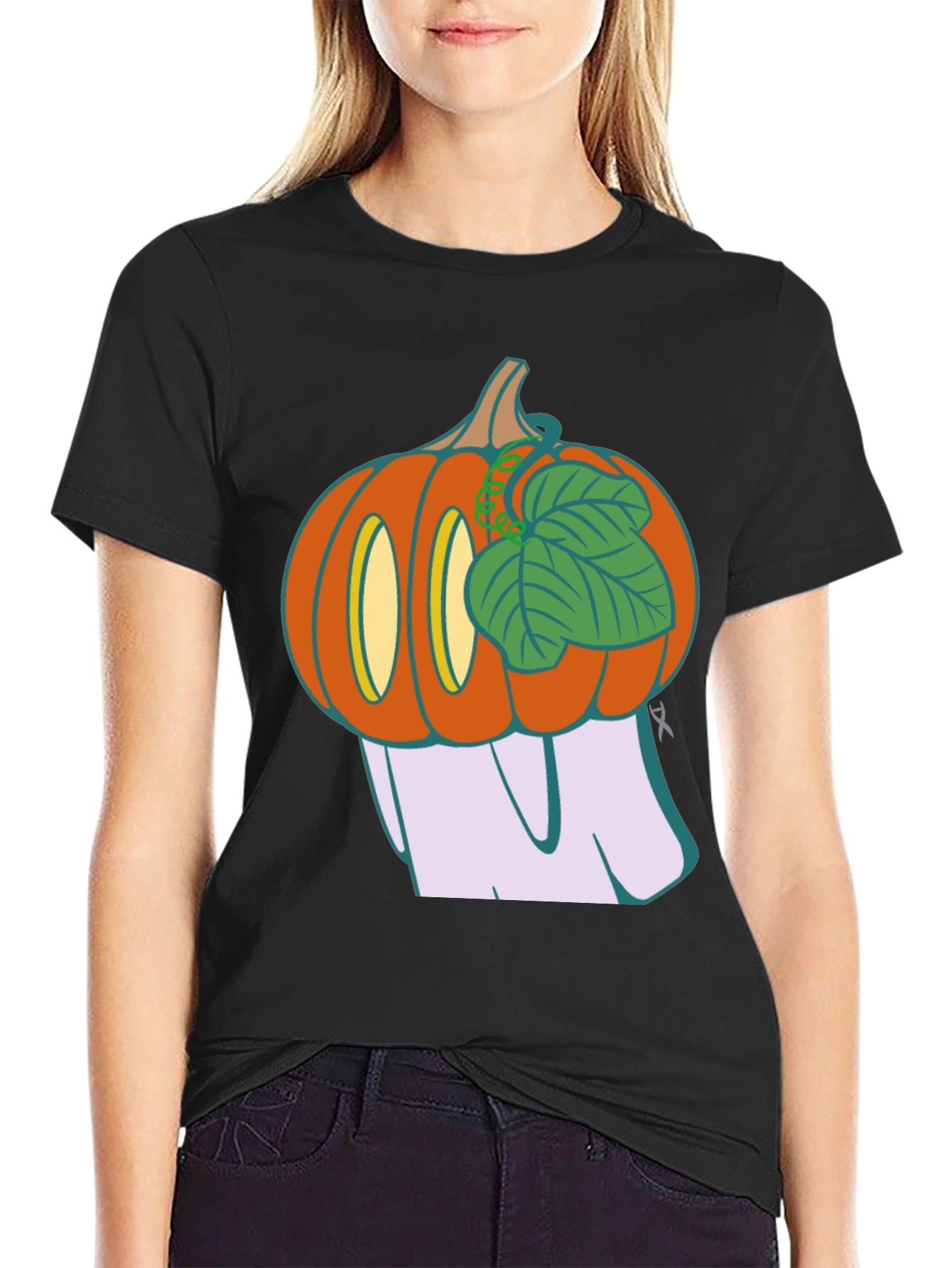 Spooky Pumpkin Ghost T-Shirt