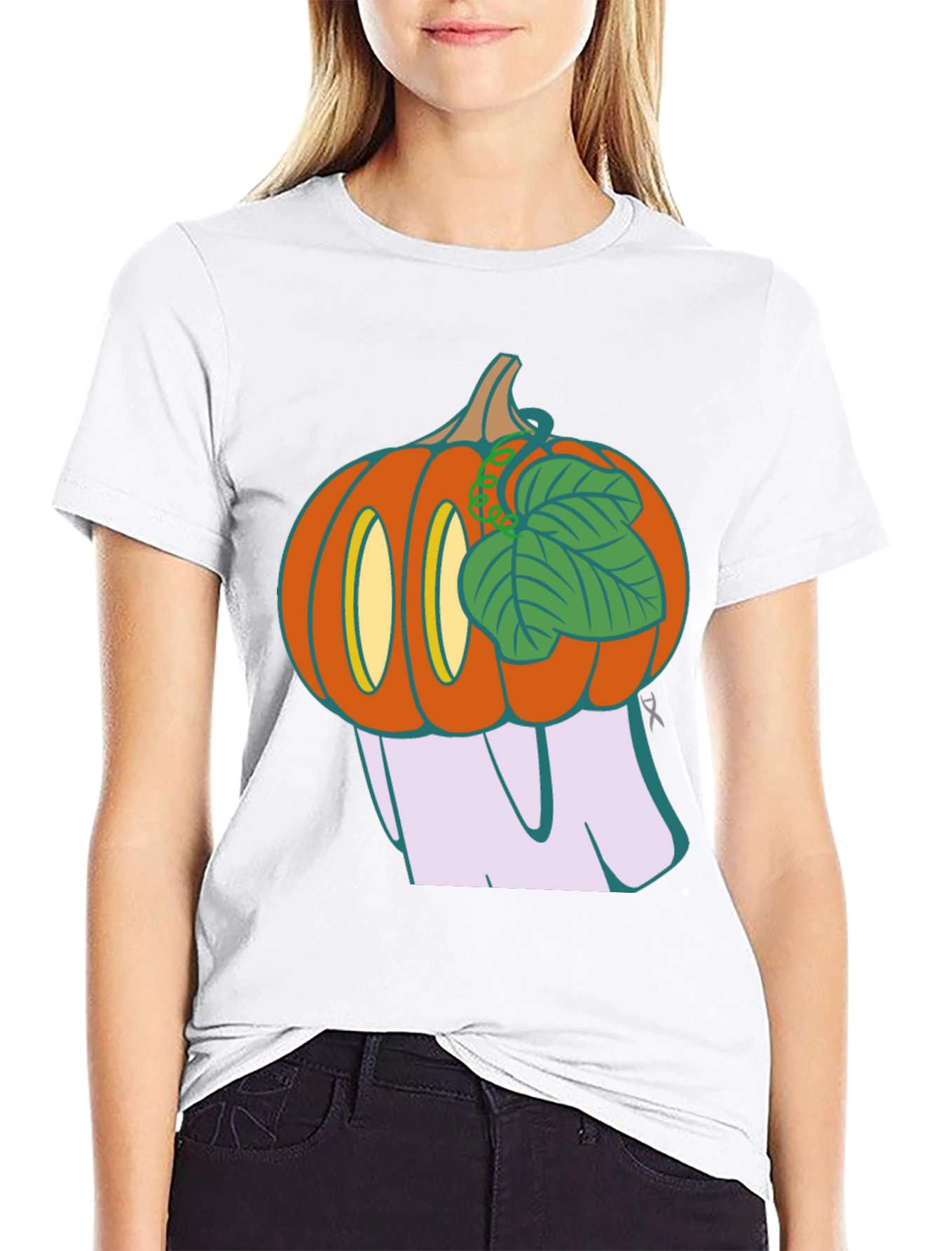 Spooky Pumpkin Ghost T-Shirt