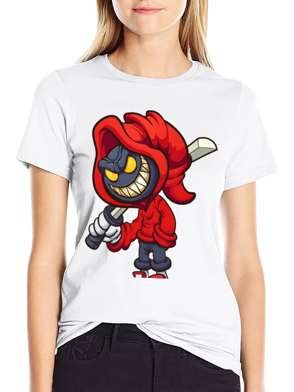 Grim Cartoon Graphic Tee