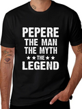 Pepe The Man The Myth The Legend Black T-Shirt