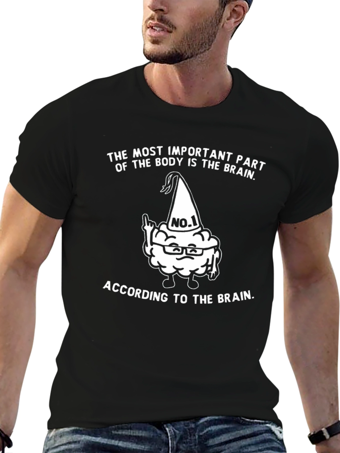 Funny Brain T-Shirt - Most Important Part