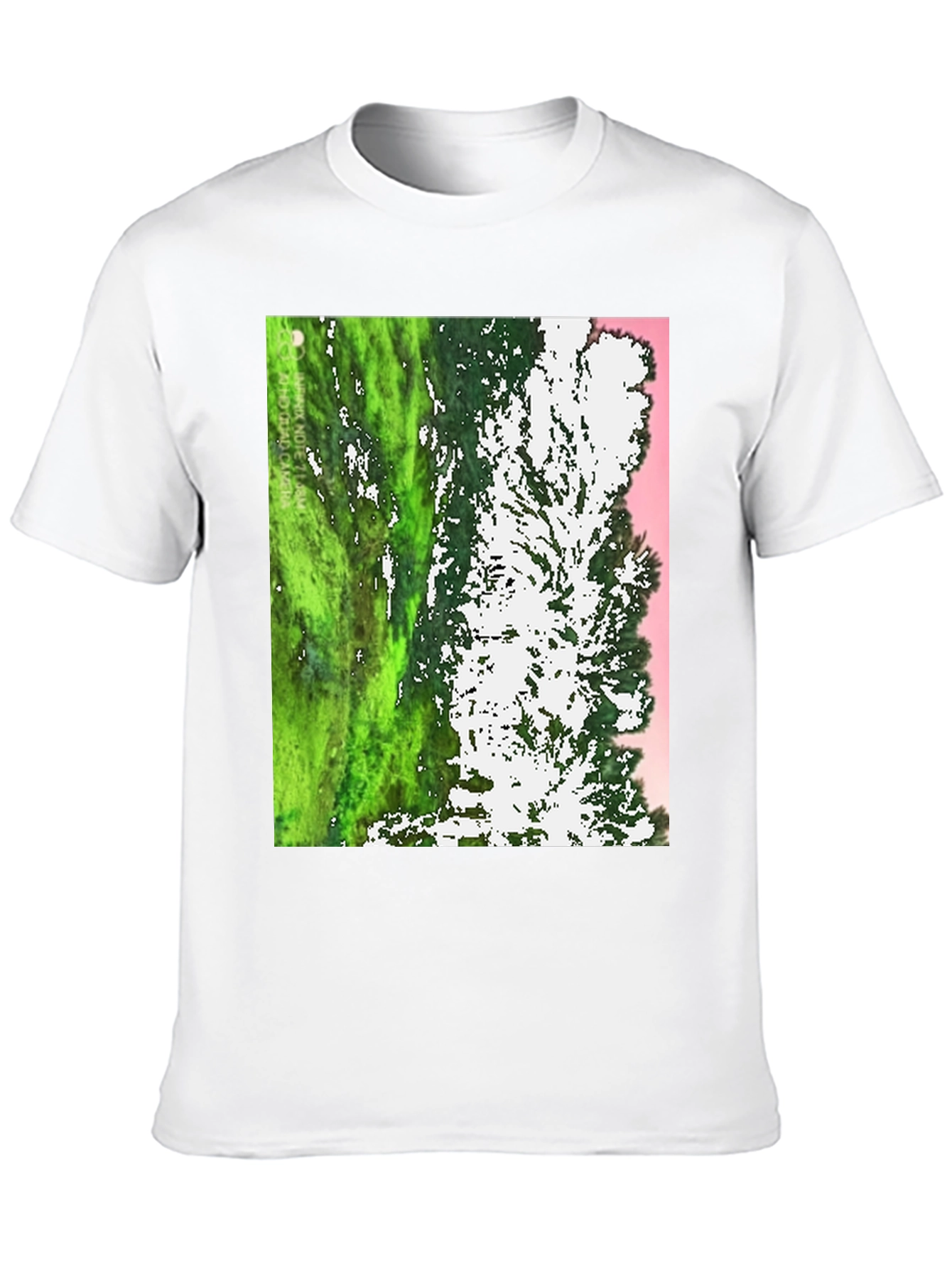 Unique Tree Print Black T-Shirt