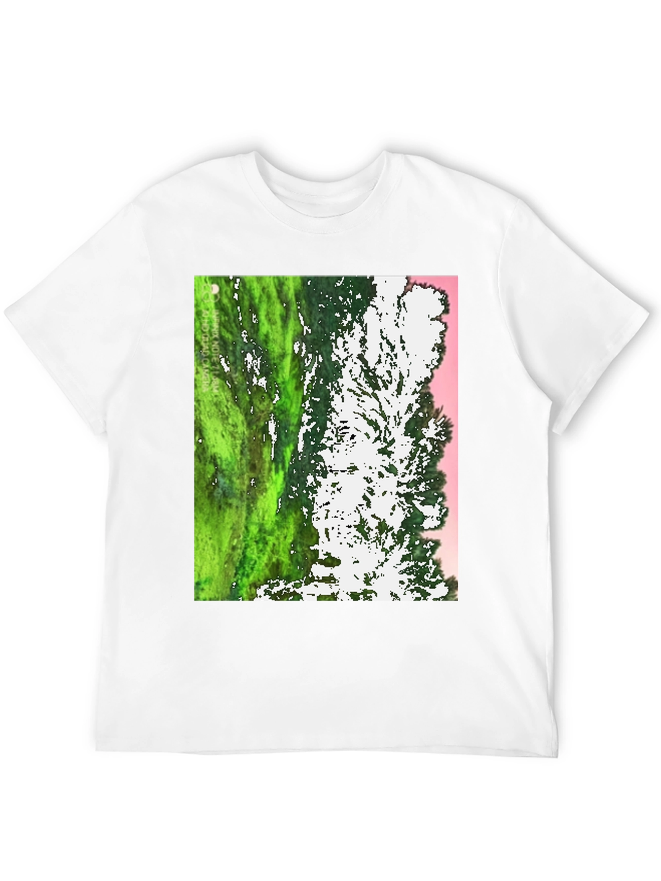 Unique Tree Print Black T-Shirt