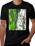 Unique Tree Print Black T-Shirt