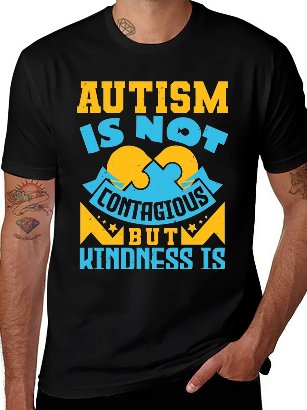 Autism Awareness Graphic T-Shirt - Kindness Is
