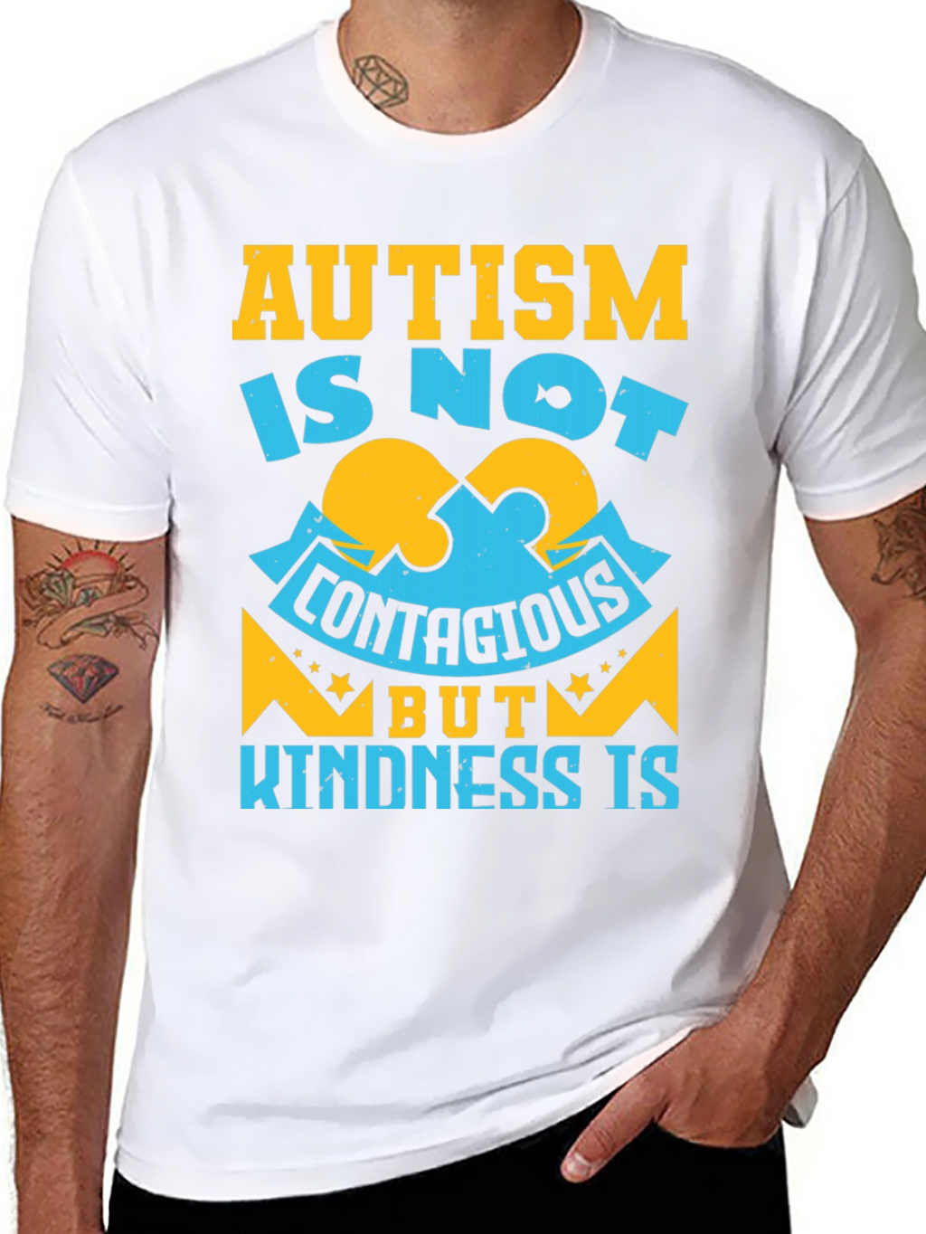 Autism Awareness Graphic T-Shirt - Kindness Is