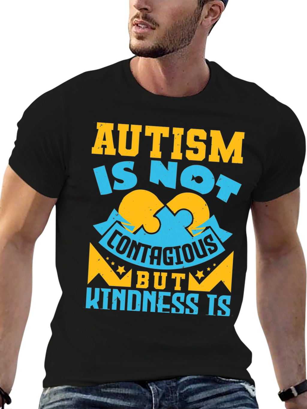 Autism Awareness Graphic T-Shirt - Kindness Is