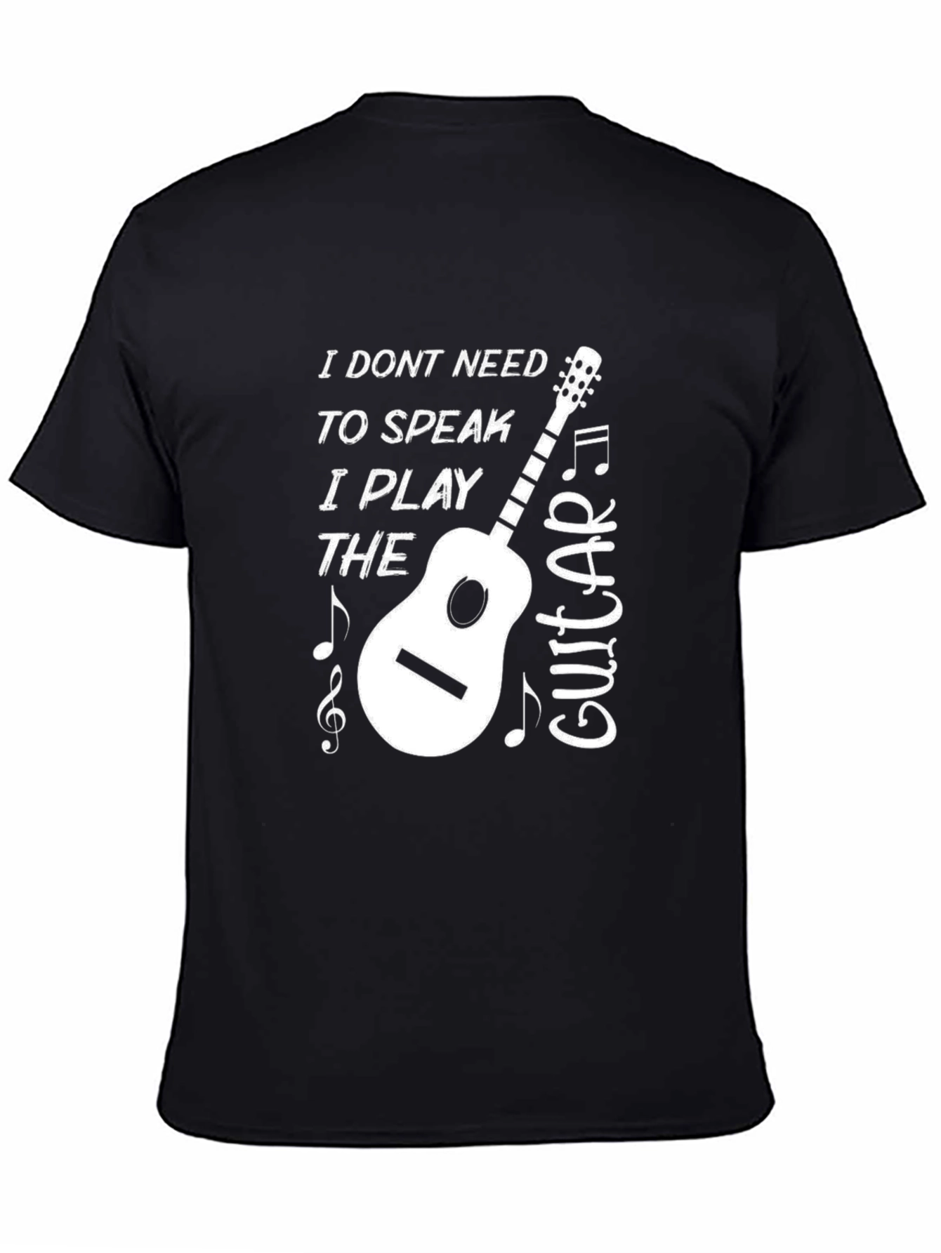 Musicians Tee: I Play The Guitar Graphic T-Shirt