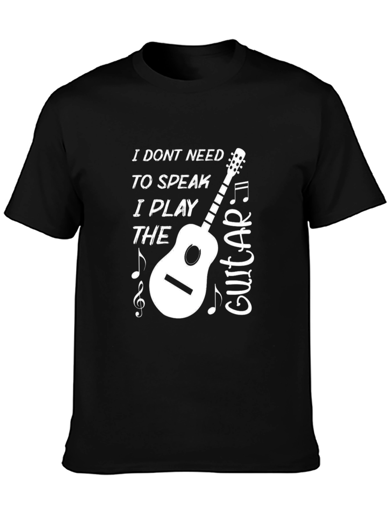 Musicians Tee: I Play The Guitar Graphic T-Shirt