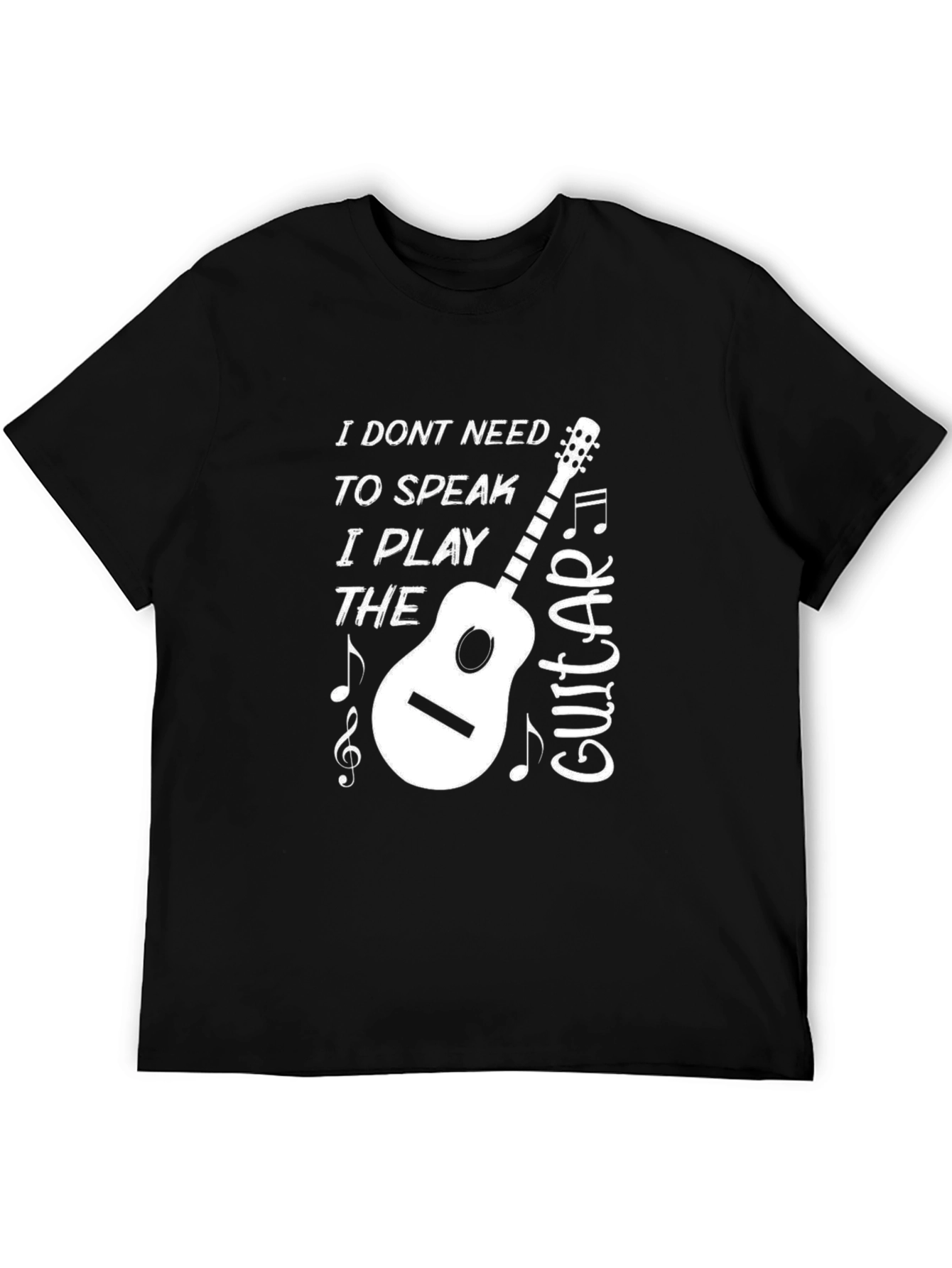Musicians Tee: I Play The Guitar Graphic T-Shirt
