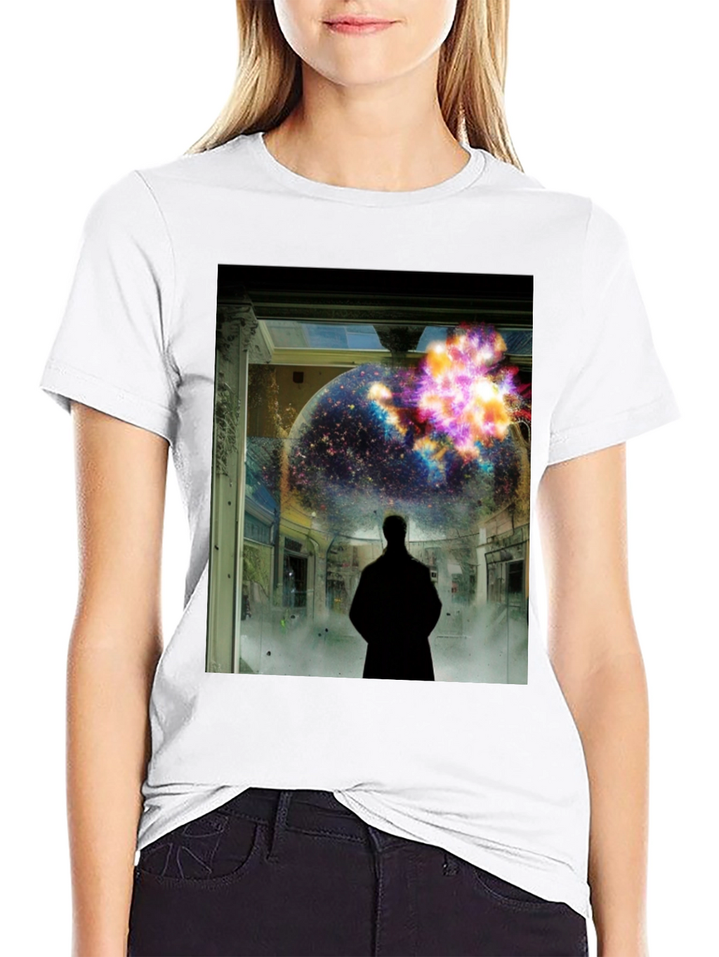 Cosmic Explosion Graphic T-Shirt