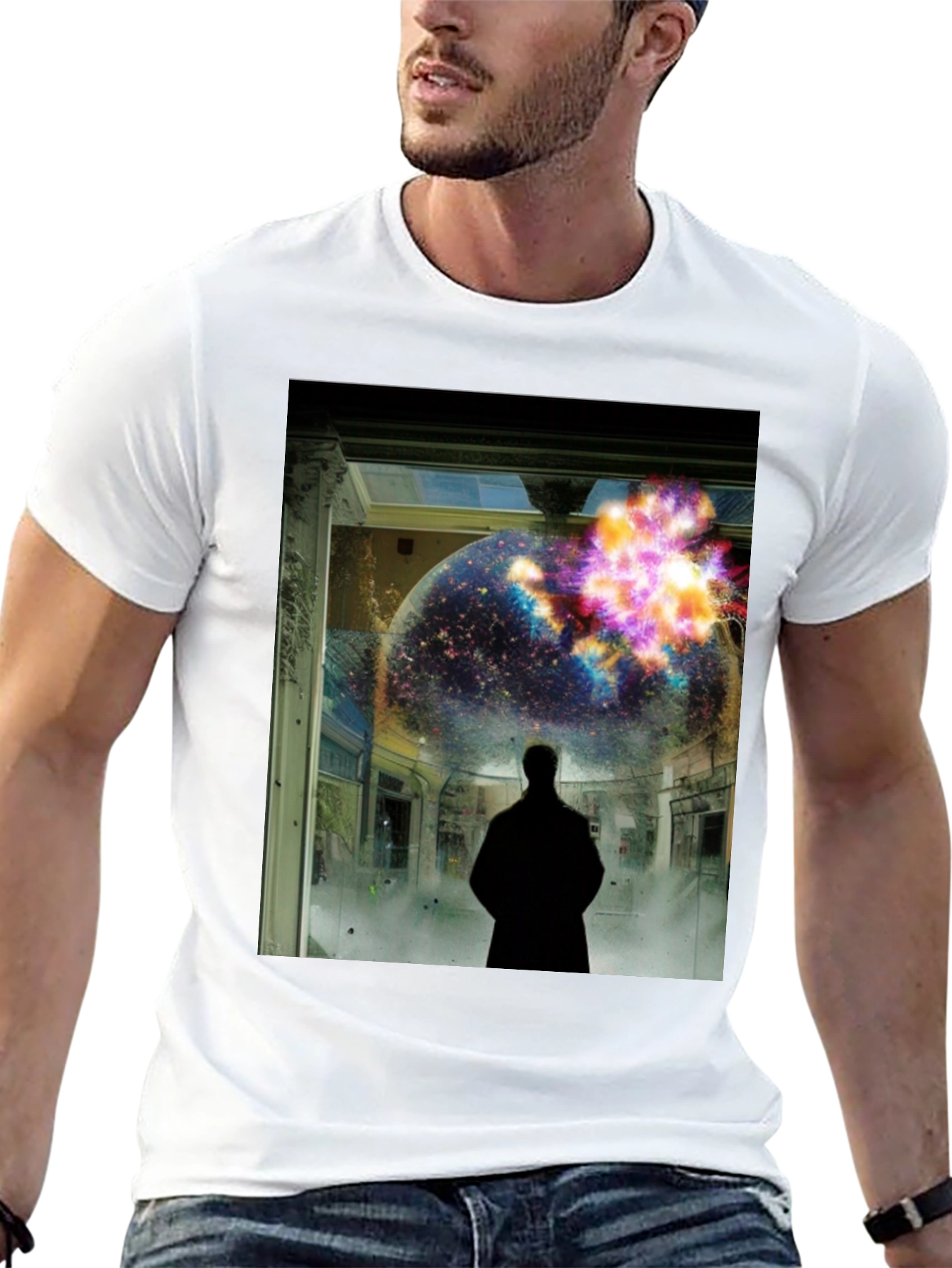 Cosmic Explosion Graphic T-Shirt