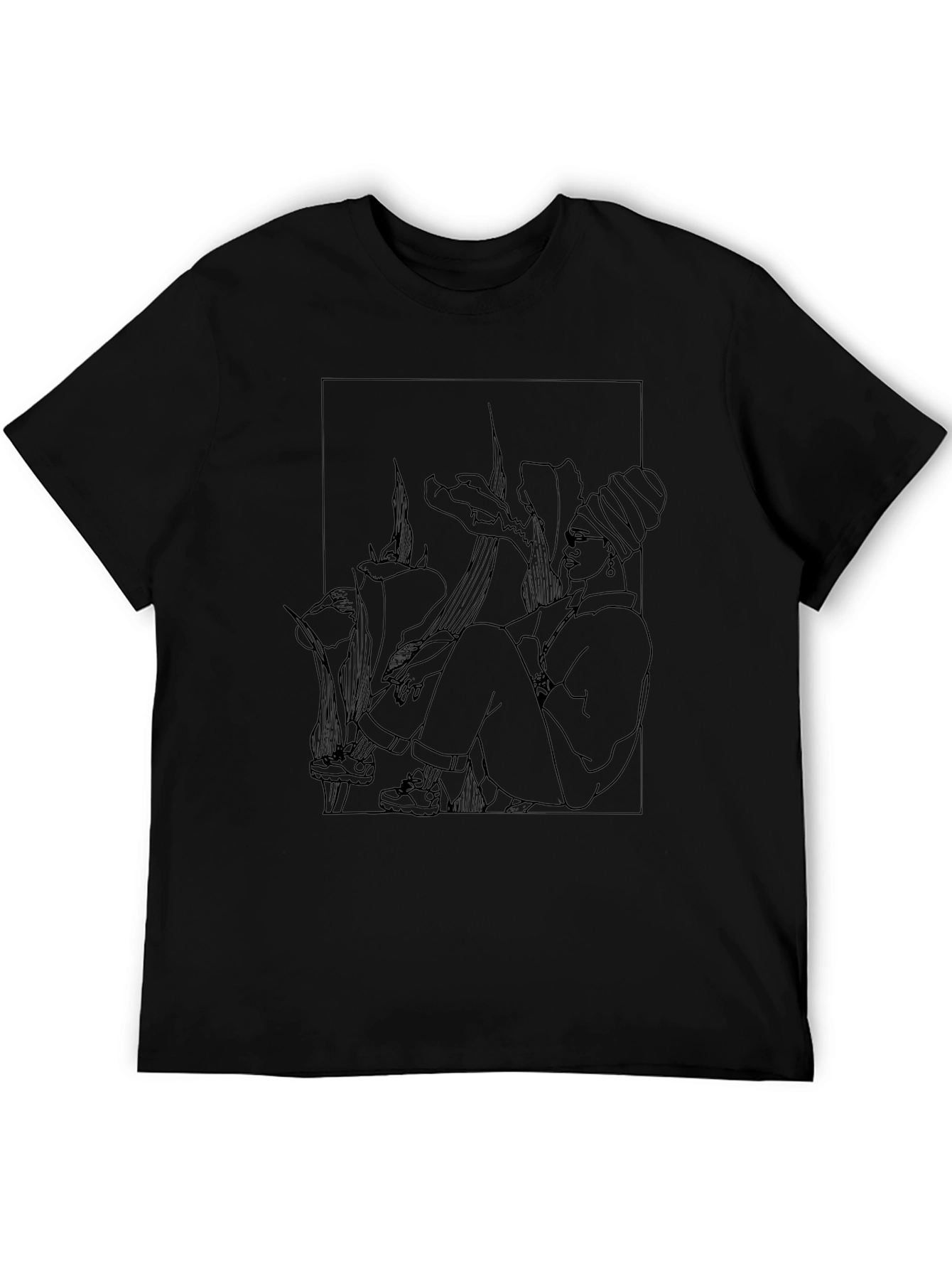 Stylish Black Graphic T-Shirt