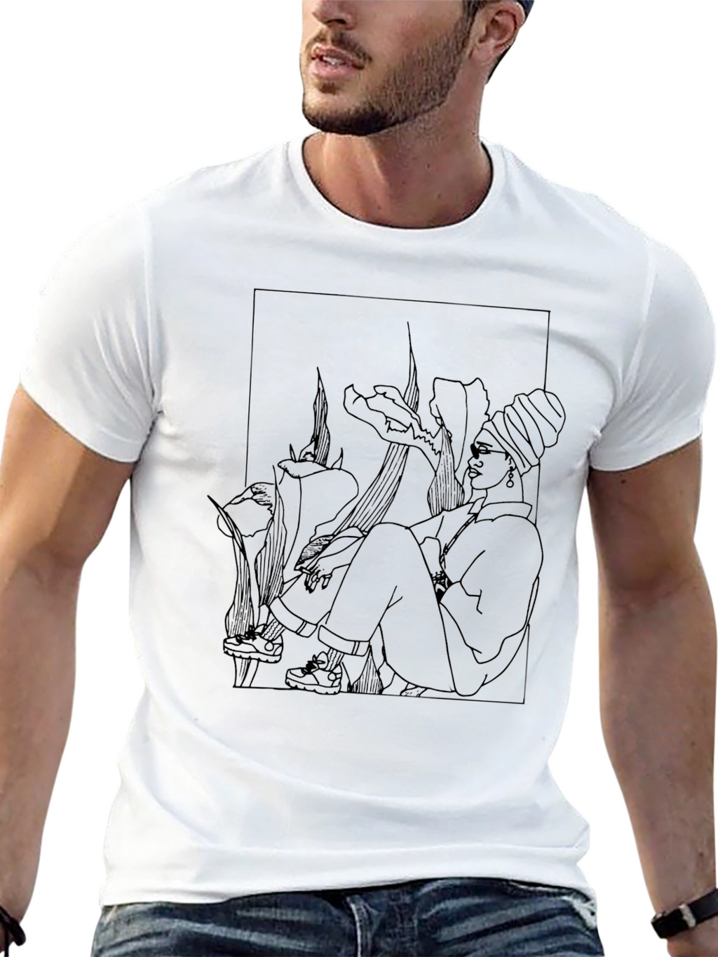 Stylish Black Graphic T-Shirt