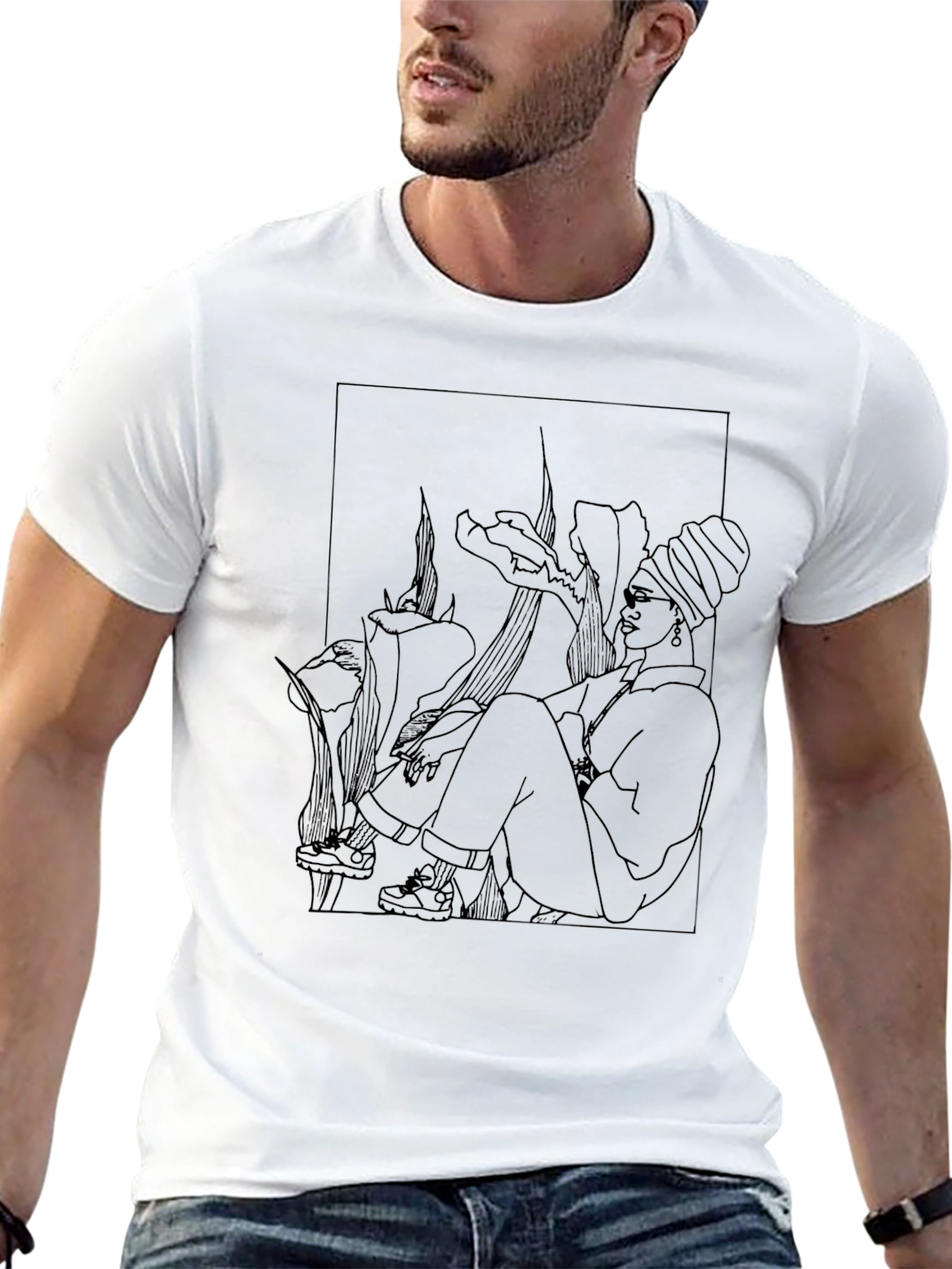 Stylish Black Graphic T-Shirt