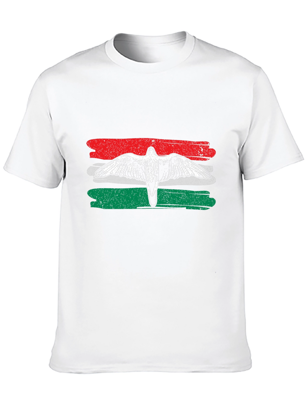 Hungarian Flag Bird Graphic T-Shirt