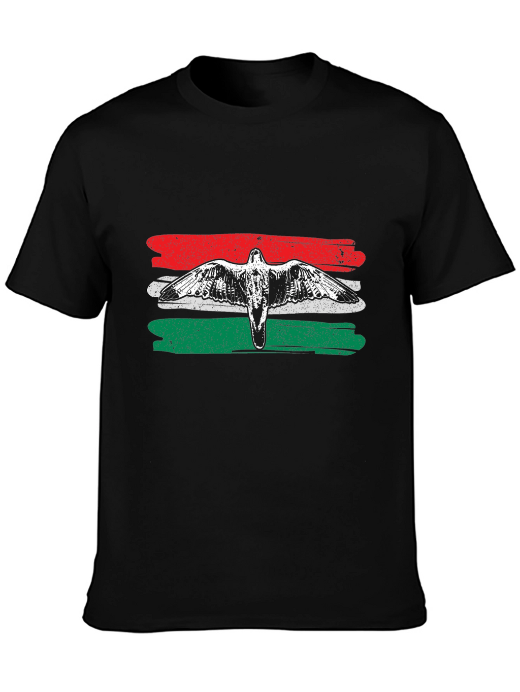 Hungarian Flag Bird Graphic T-Shirt