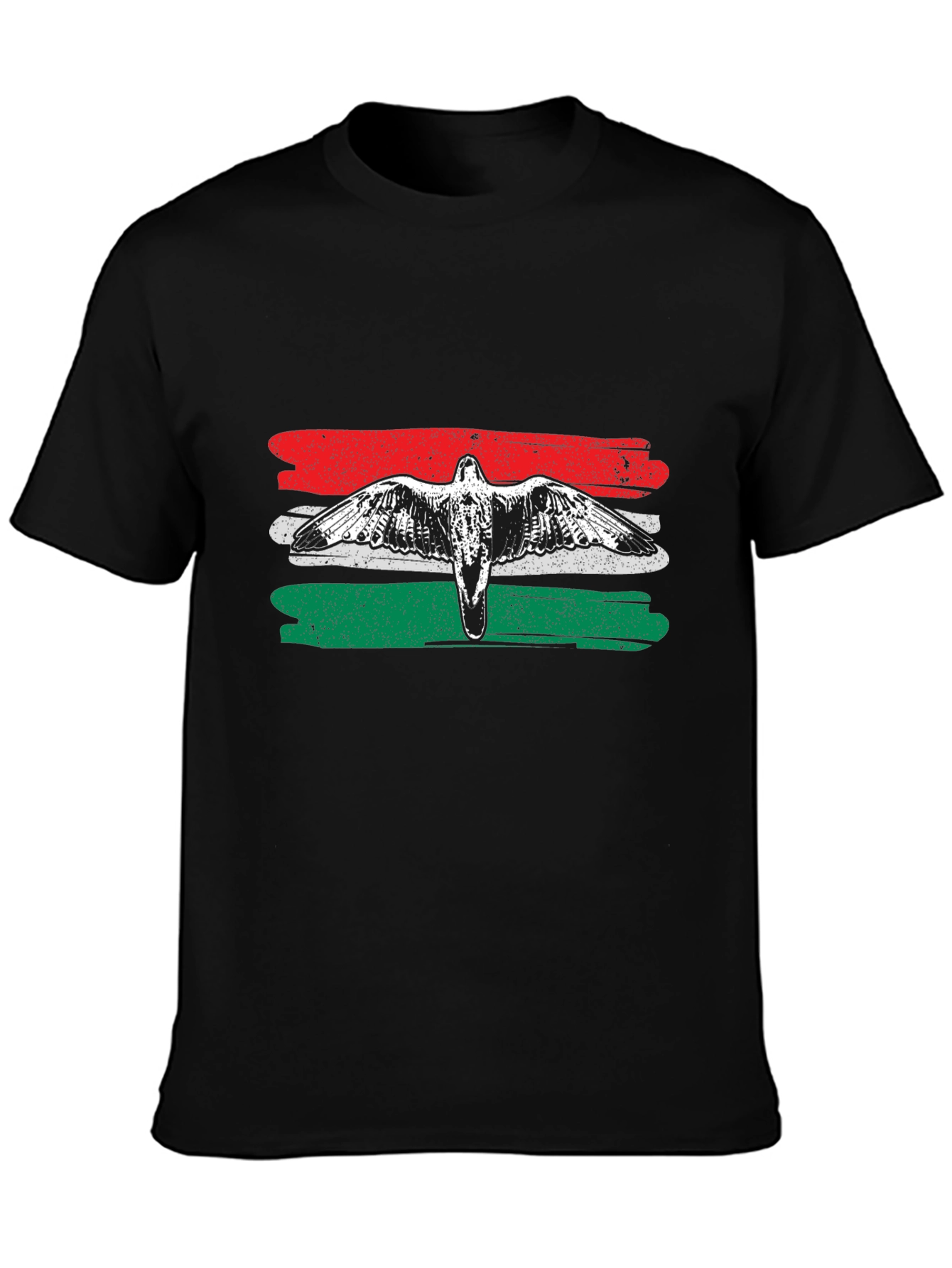 Hungarian Flag Bird Graphic T-Shirt