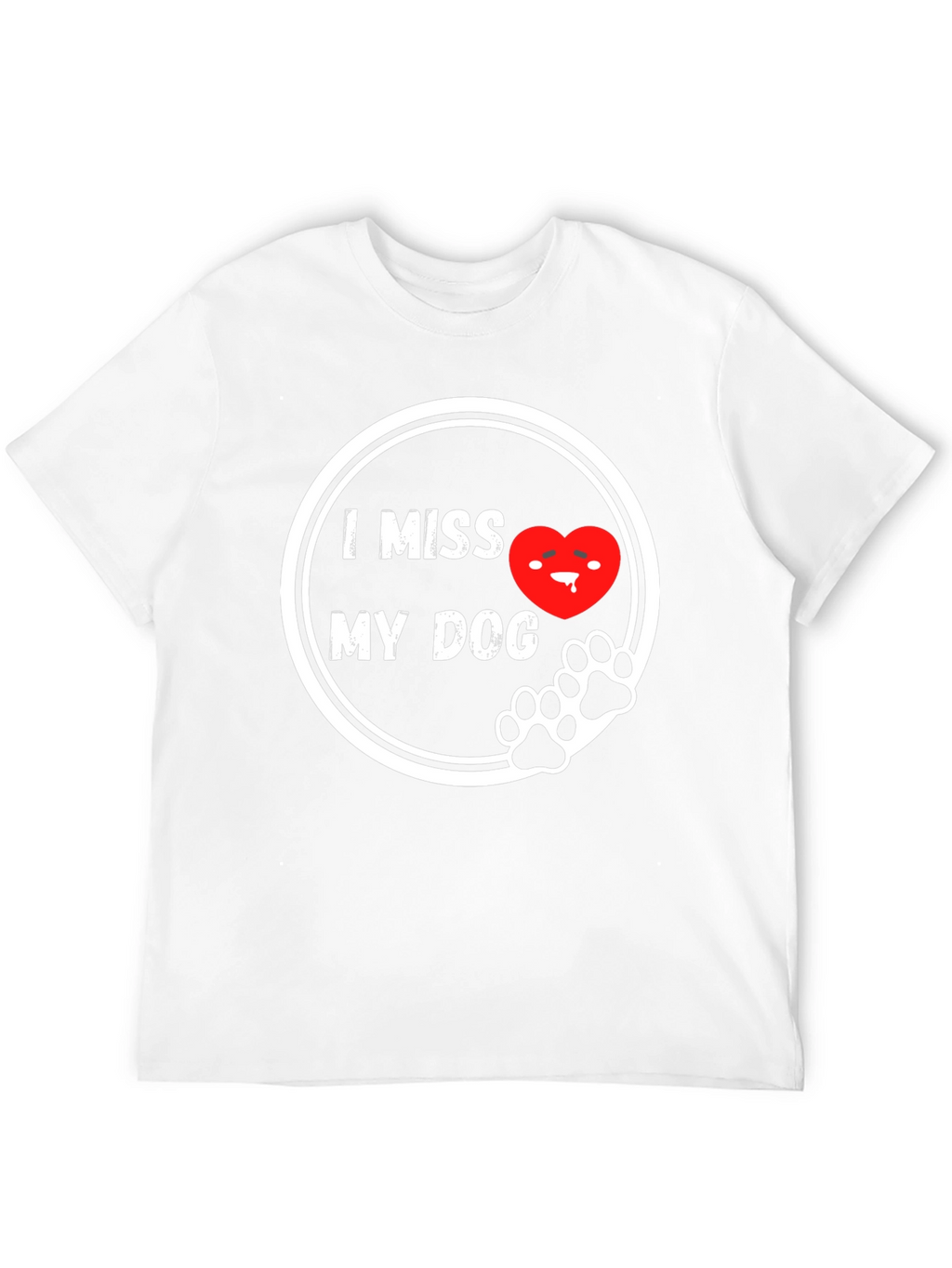 I Miss My Dog T-Shirt - Black Cute Design