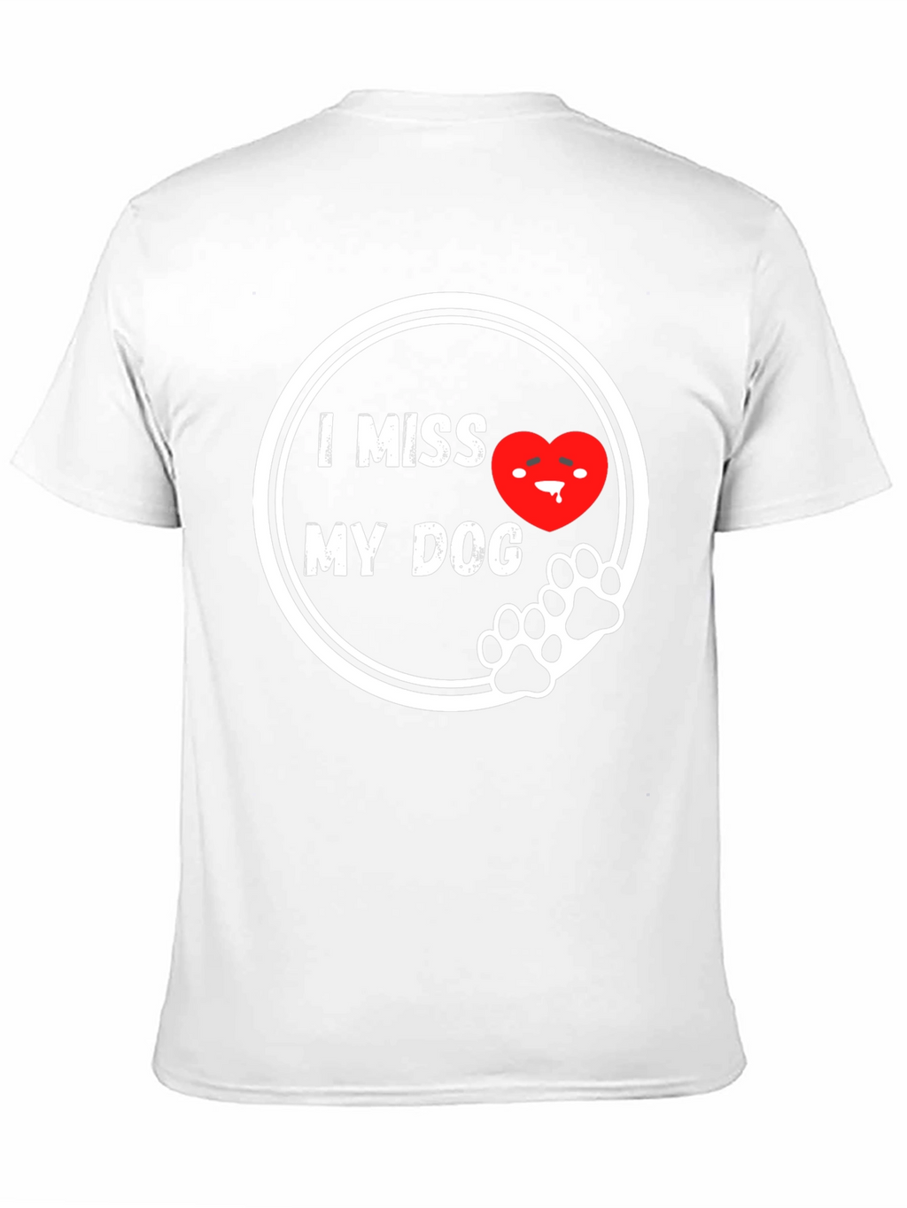 I Miss My Dog T-Shirt - Black Cute Design