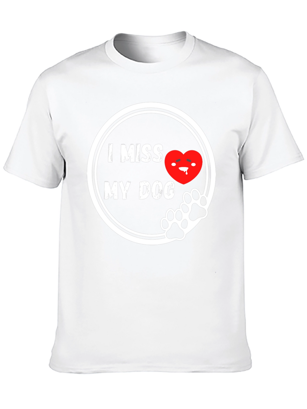 I Miss My Dog T-Shirt - Black Cute Design