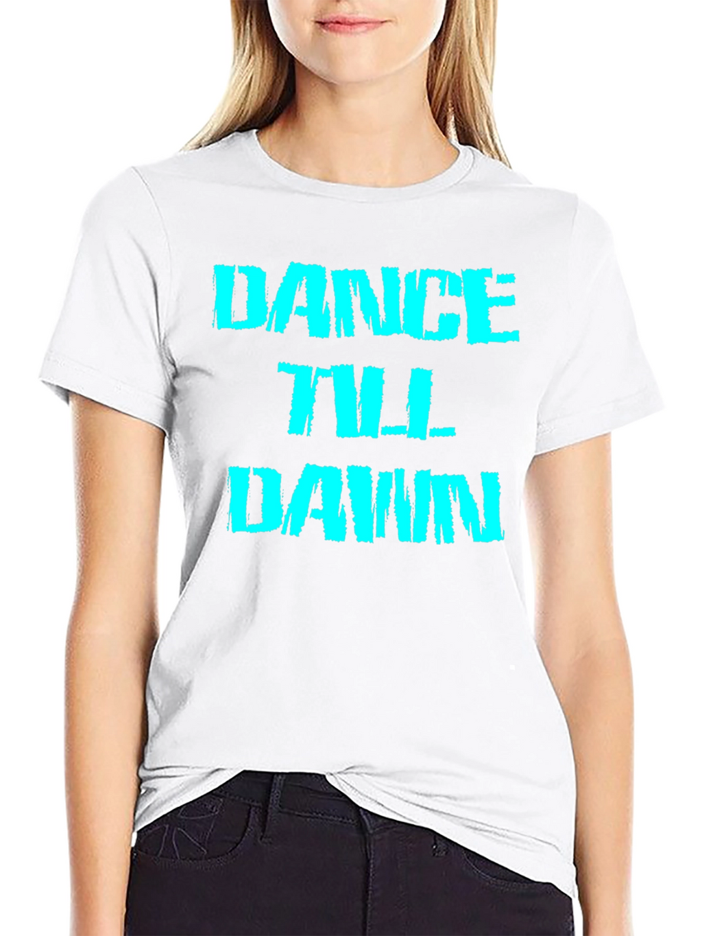 Dance Till Dawn Black Graphic Tee