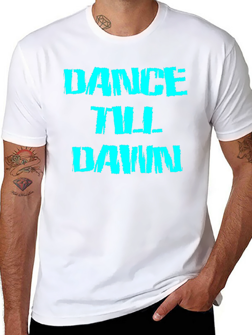 Dance Till Dawn Black Graphic Tee