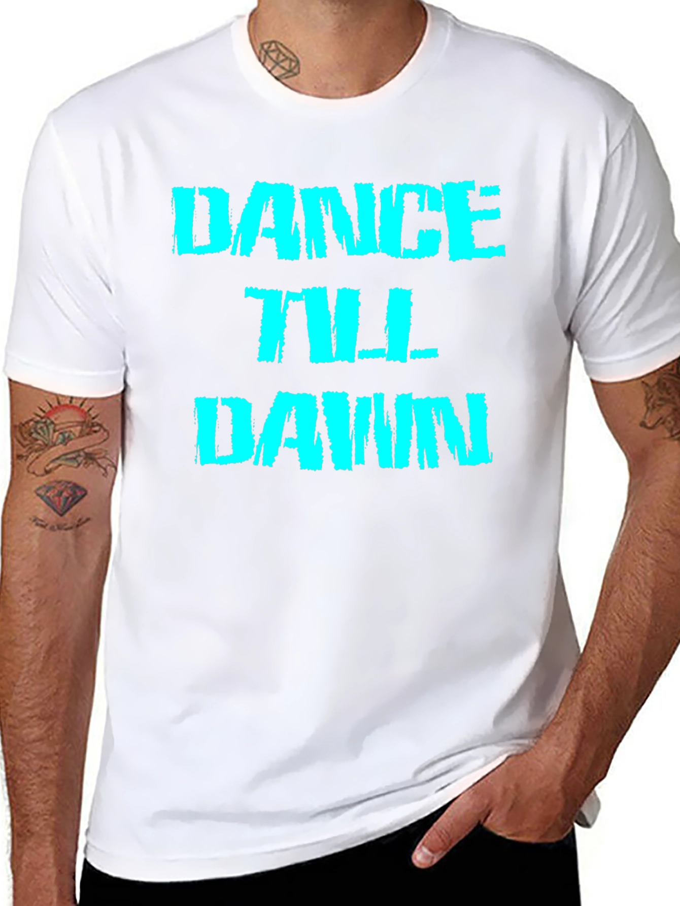 Dance Till Dawn Black Graphic Tee