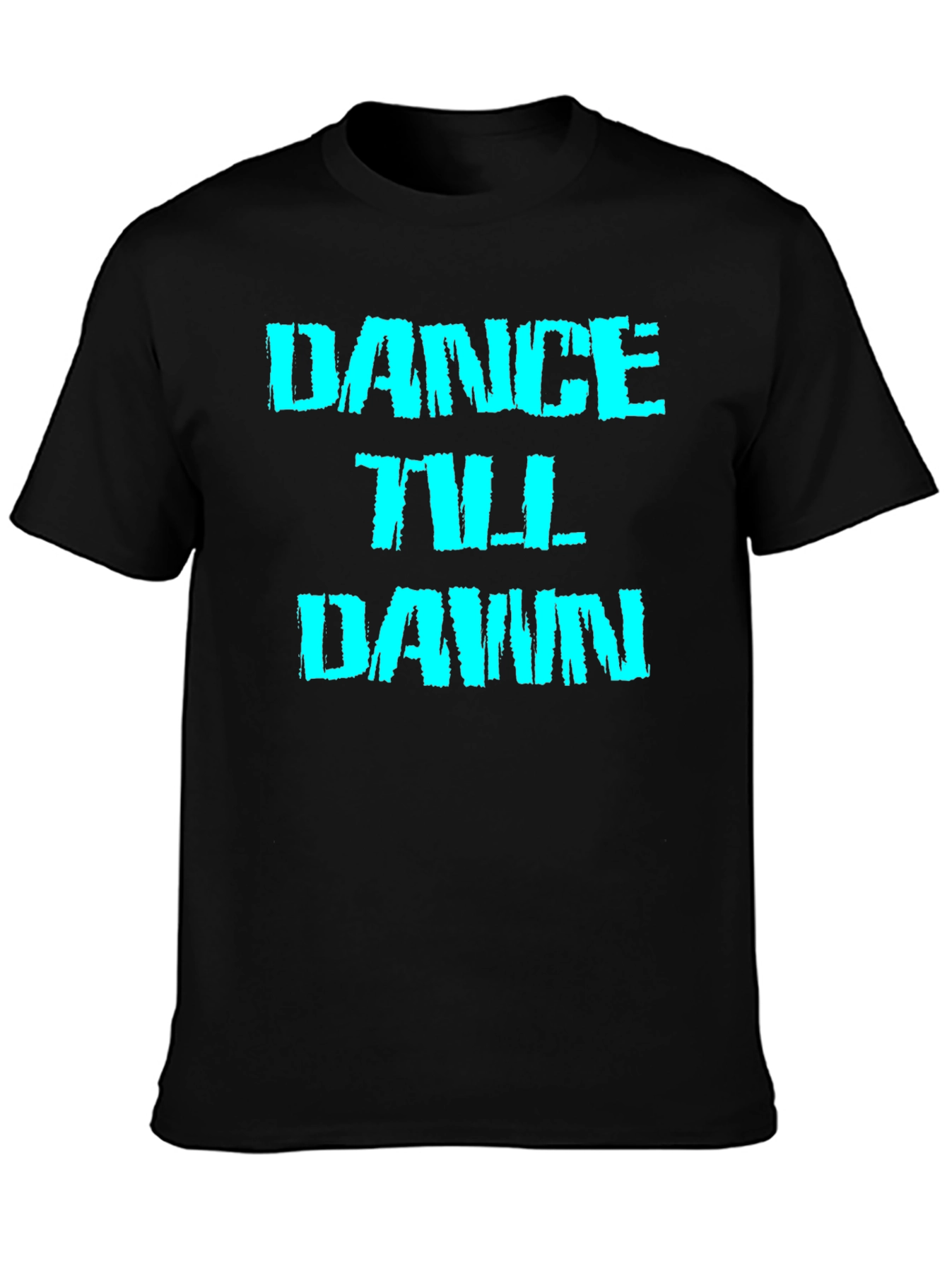 Dance Till Dawn Black Graphic Tee