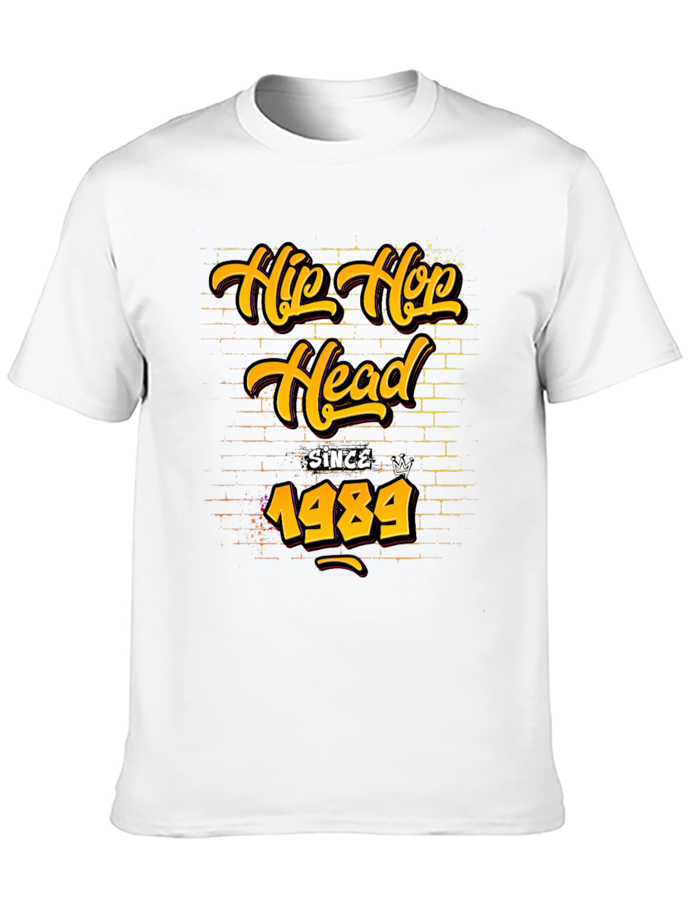 Hip Hop Head Since 1989 Black Graphic Tee