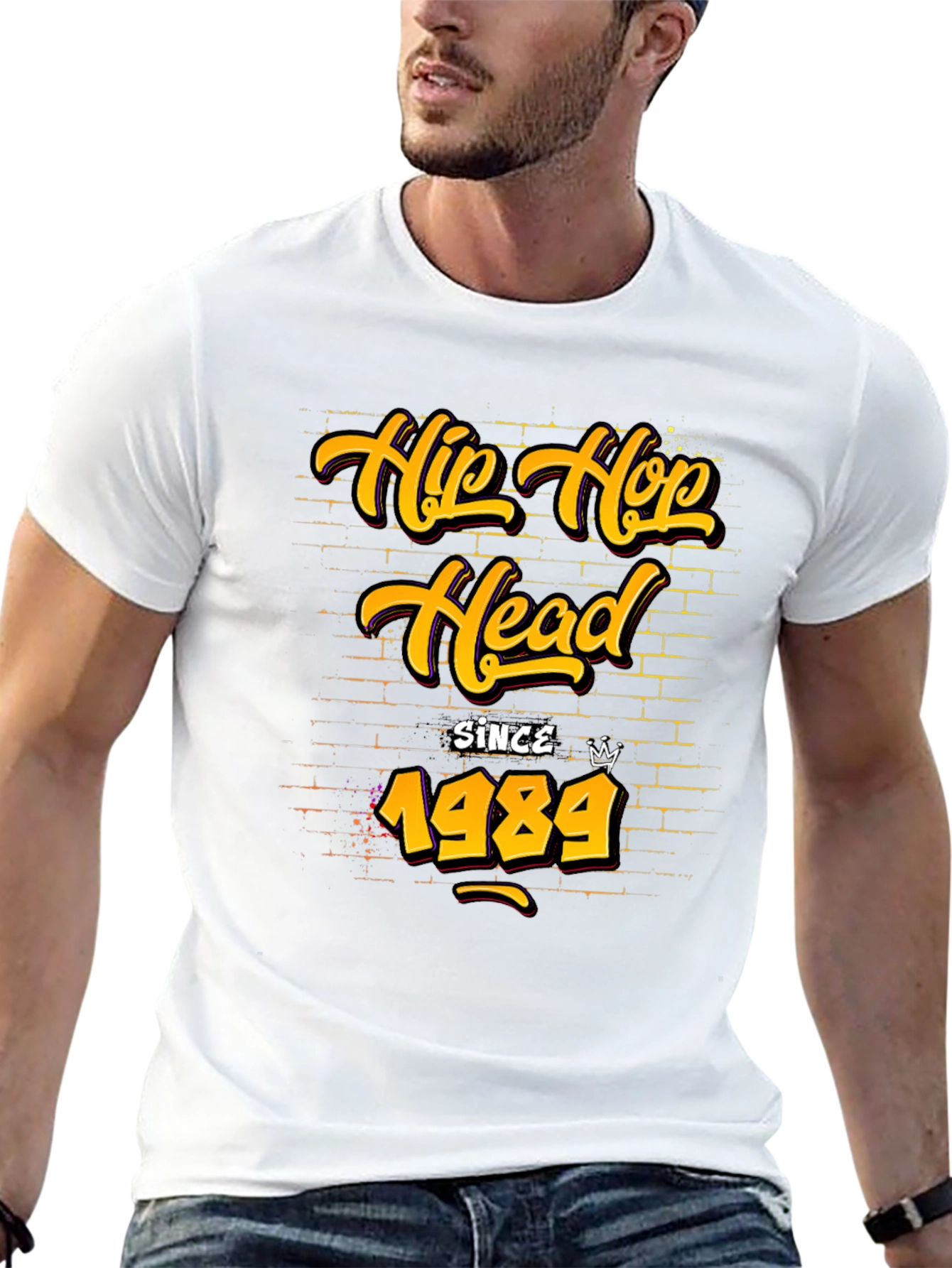 Hip Hop Head Since 1989 Black Graphic Tee