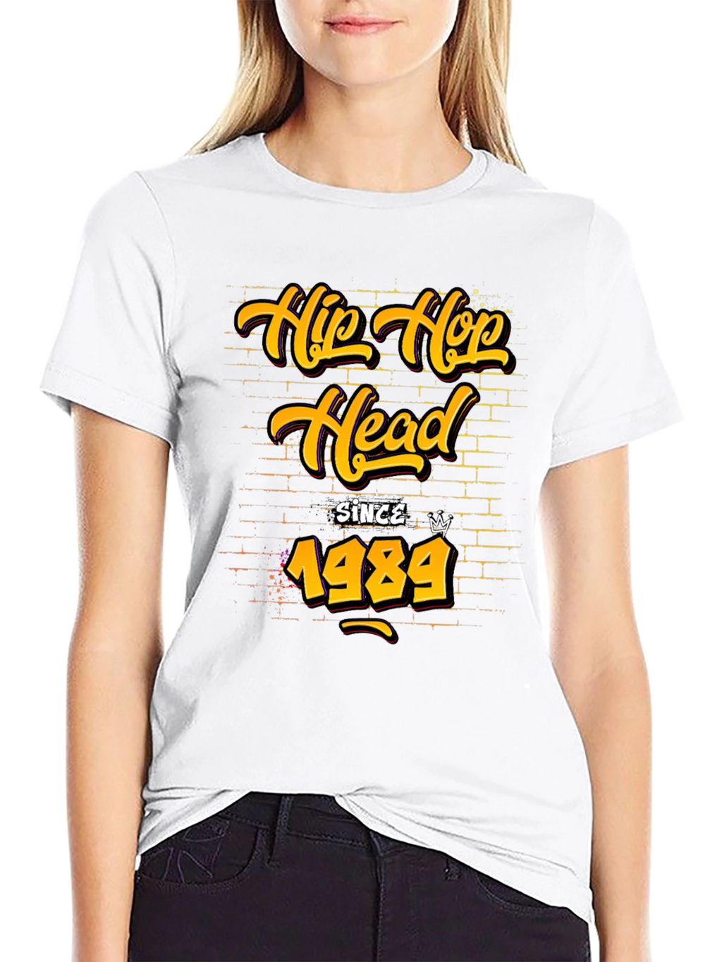 Hip Hop Head Since 1989 Black Graphic Tee