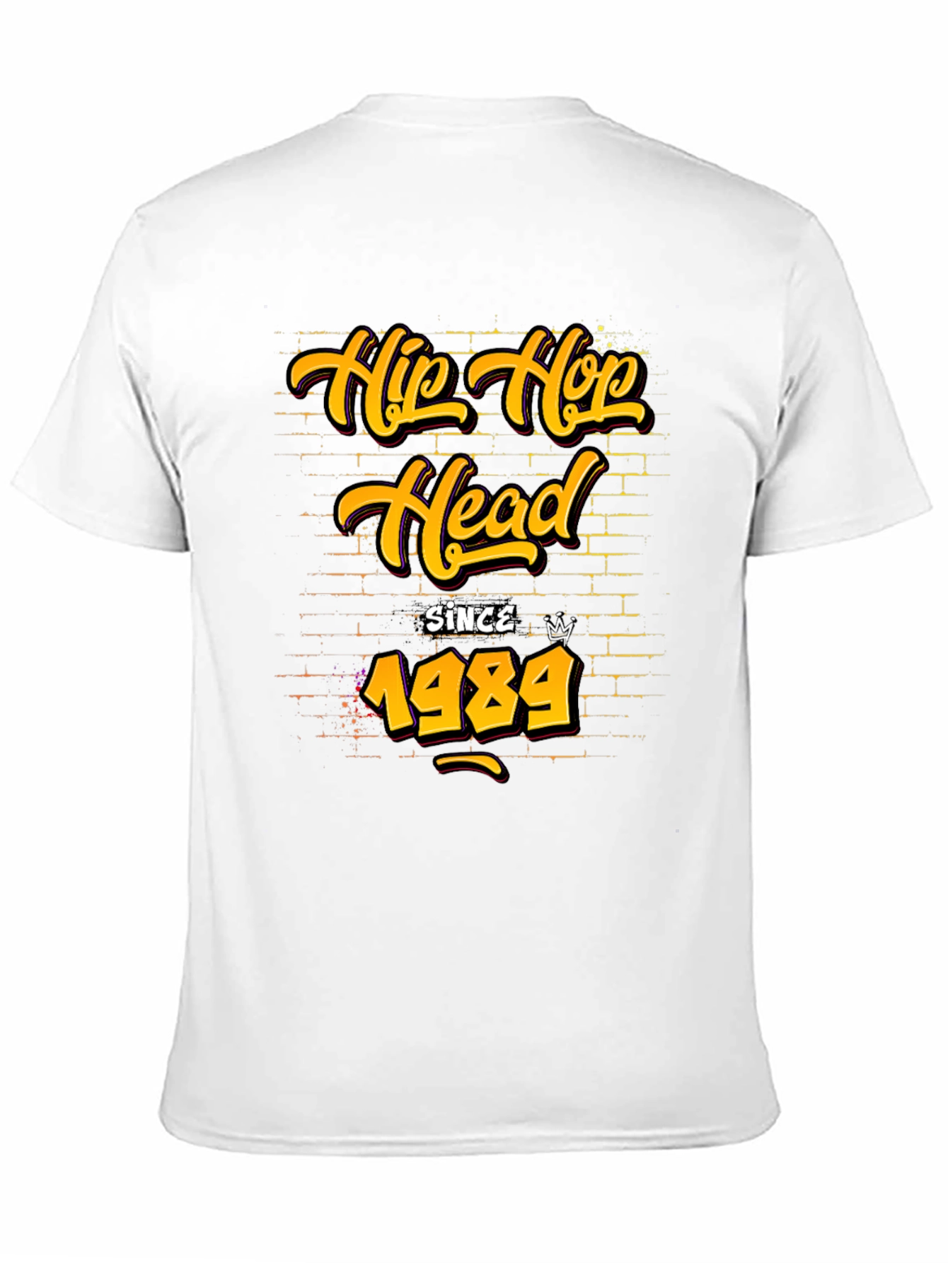 Hip Hop Head Since 1989 Black Graphic Tee