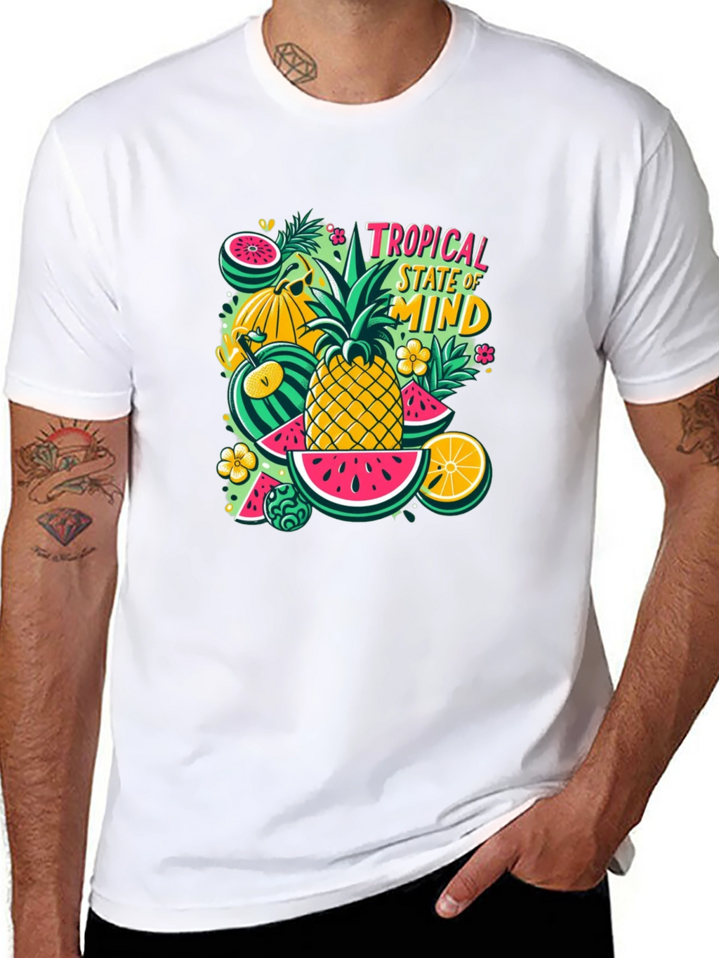 Tropical State of Mind Graphic Tee - Summer Vibes