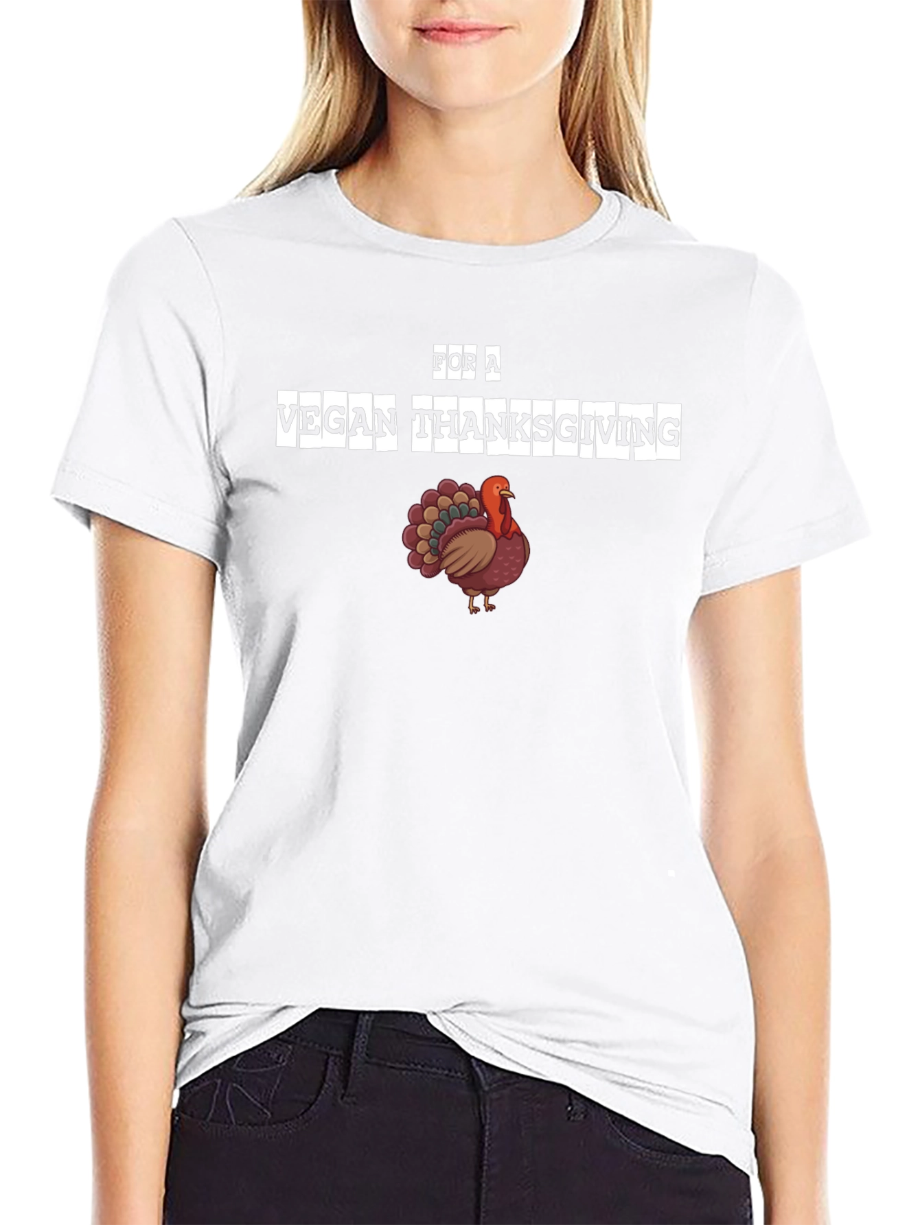 Vegan Thanksgiving T-Shirt - Turkey Graphic Tee