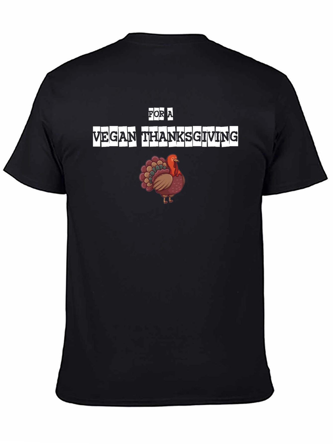 Vegan Thanksgiving T-Shirt - Turkey Graphic Tee