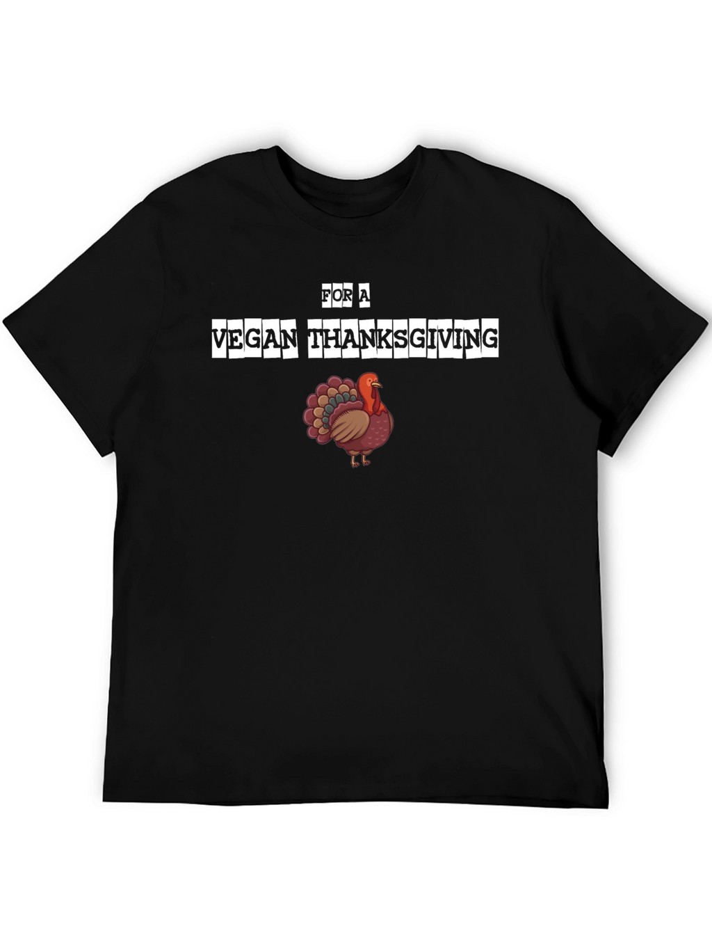 Vegan Thanksgiving T-Shirt - Turkey Graphic Tee
