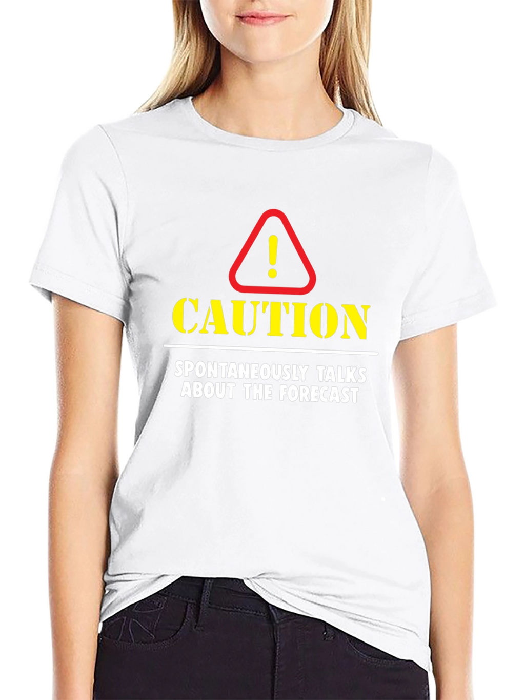 Caution: Spontaneously Talks About The Forecast T-Shirt